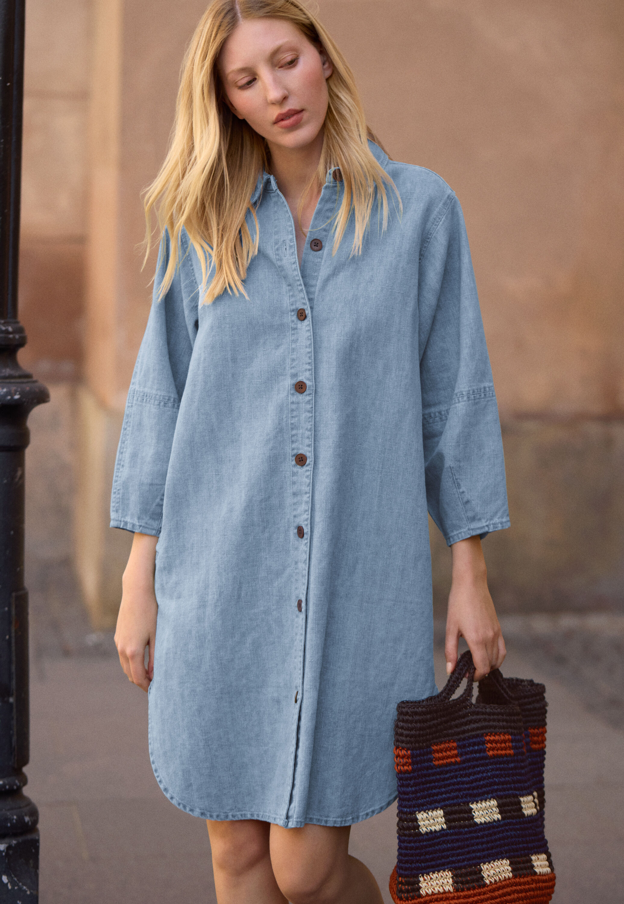 Oversize shirt dress