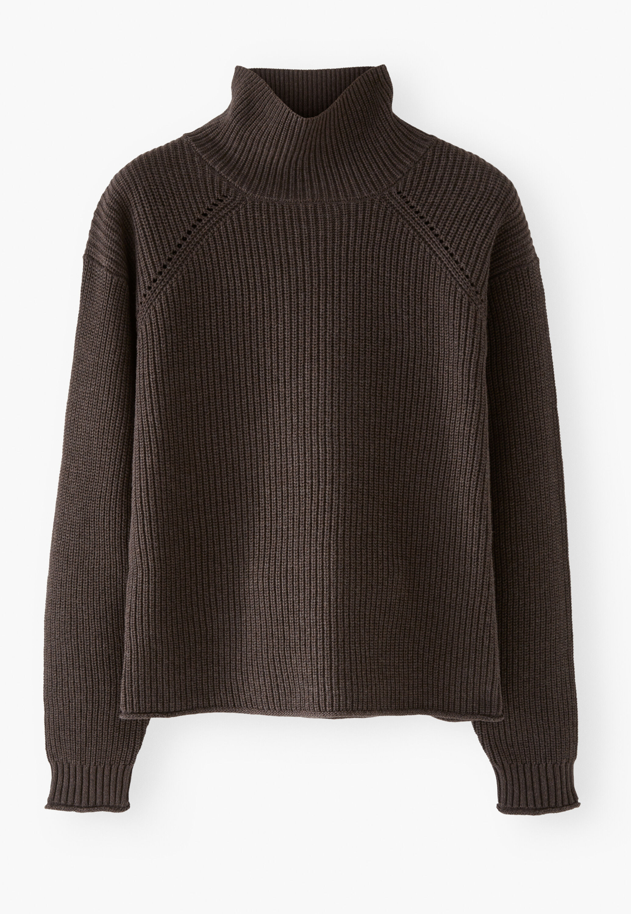 Ribbed roll-neck sweater