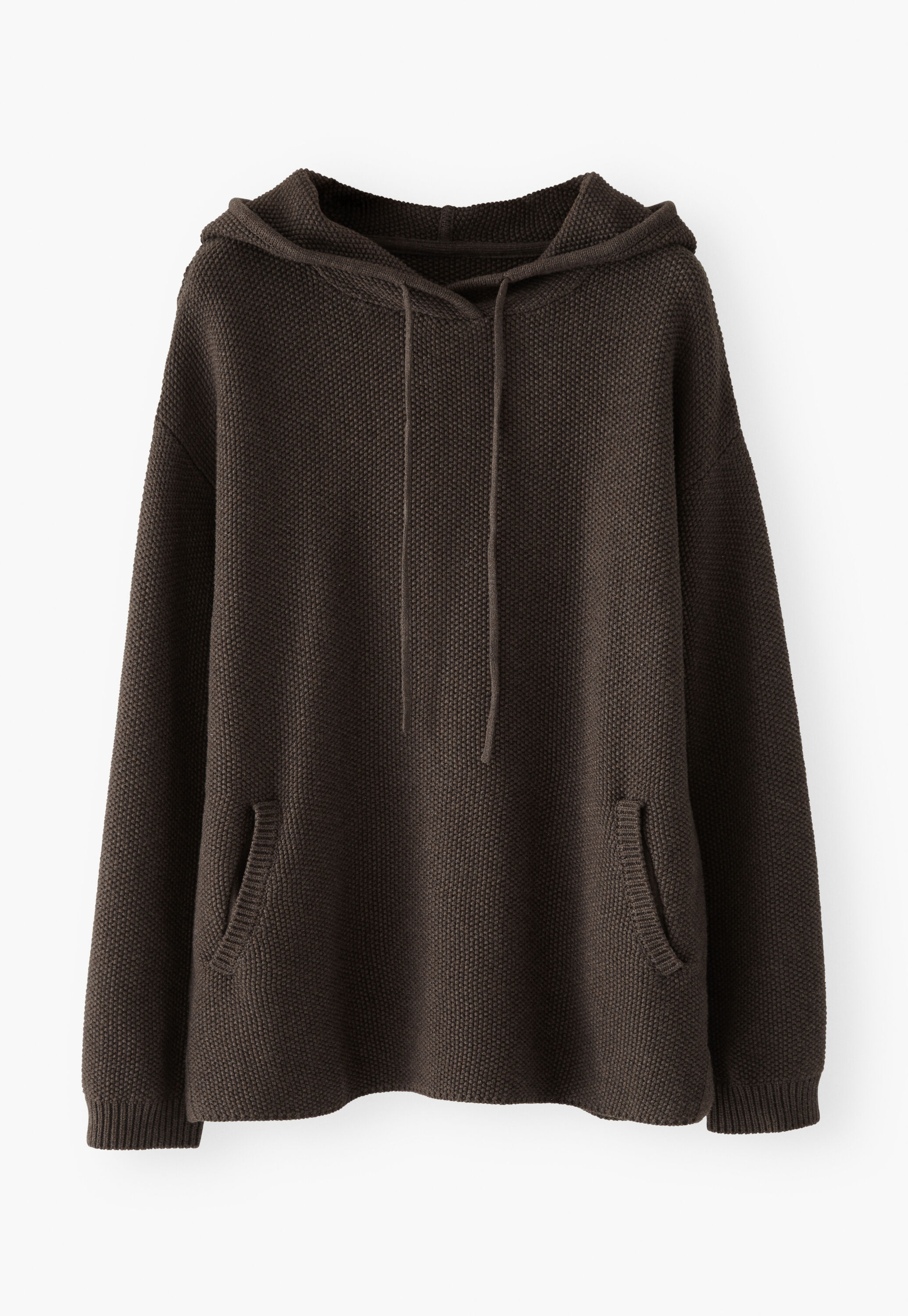 Knitted hoodie