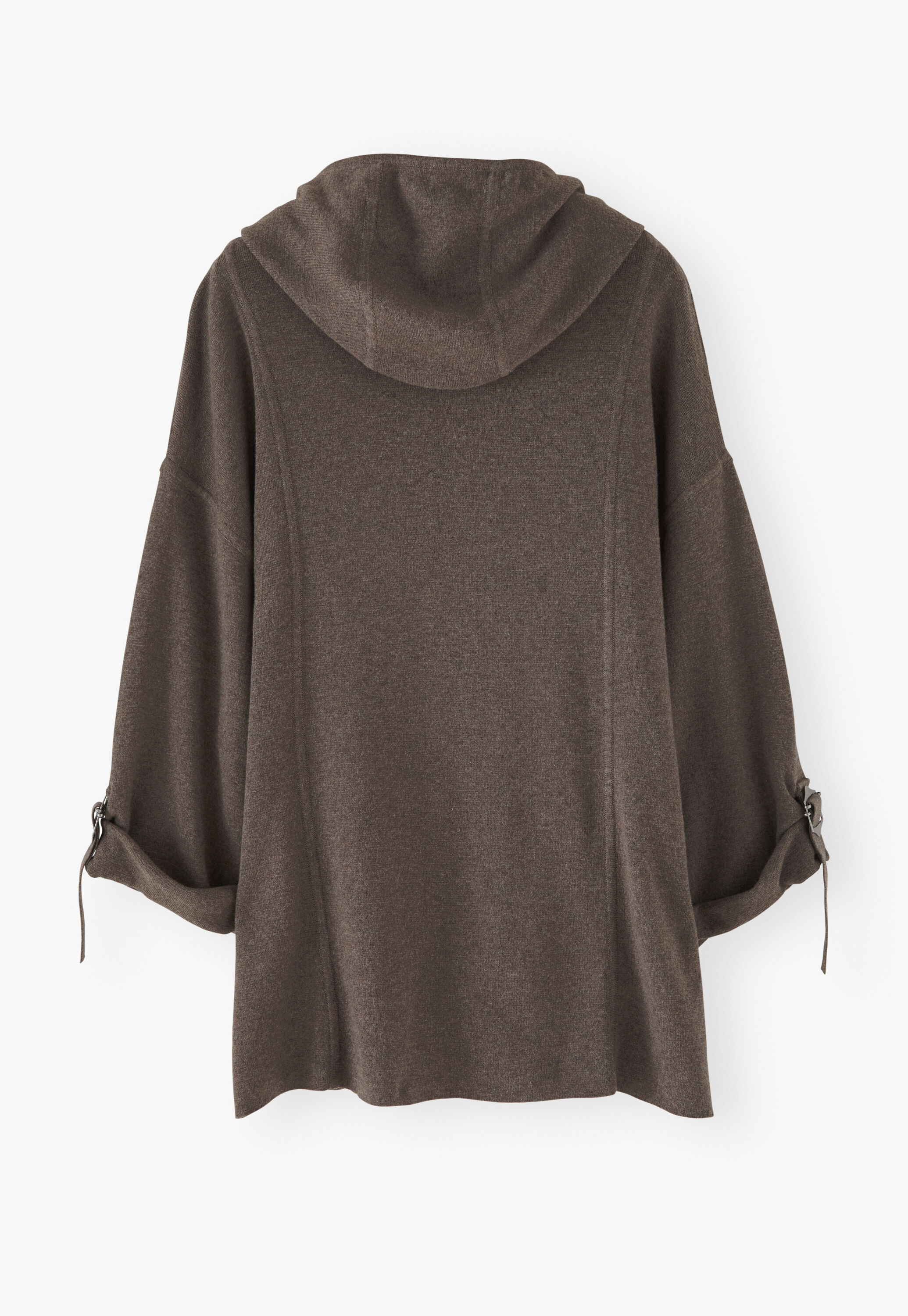 Knitted hooded jacket