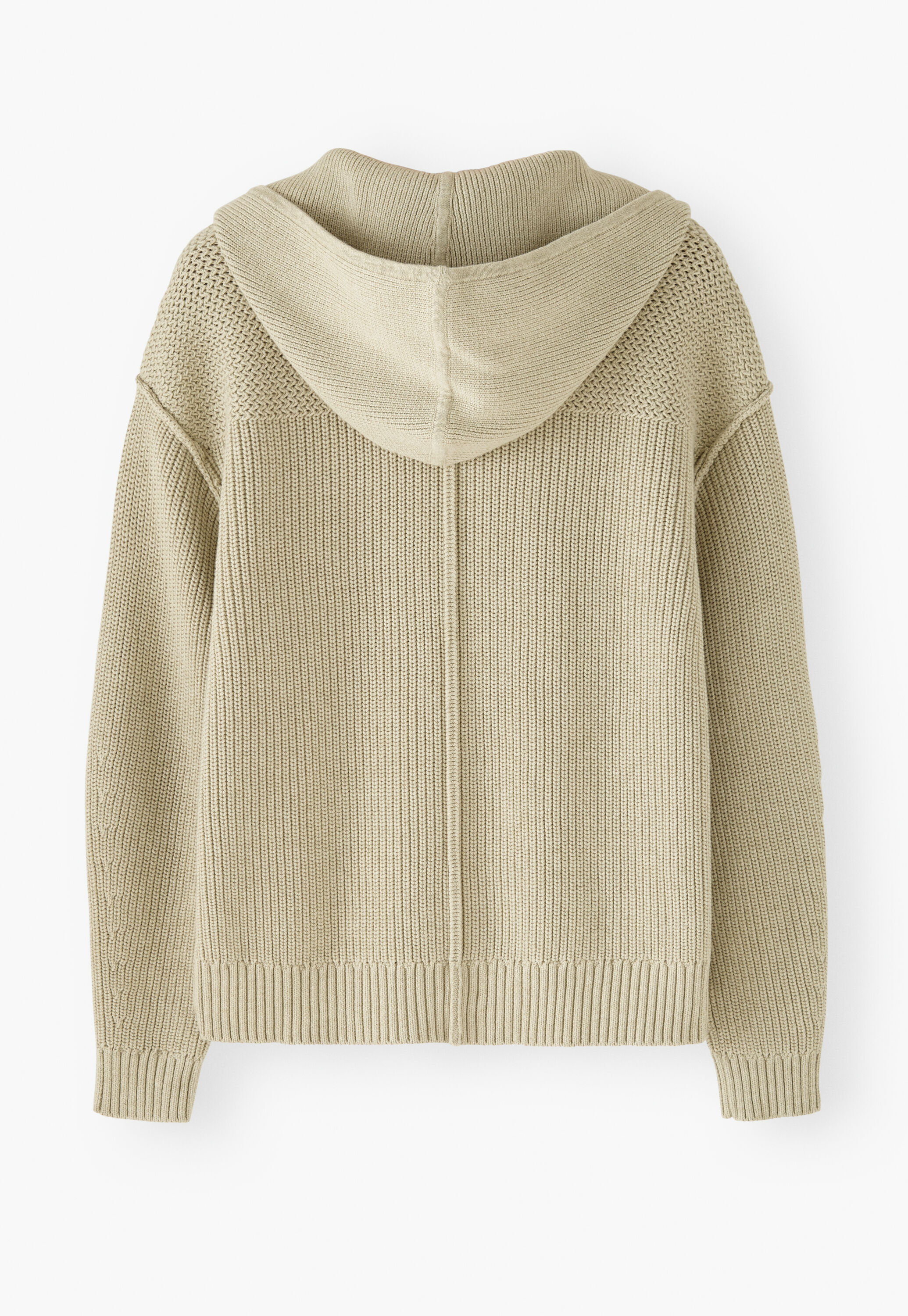 Knitted hoodie