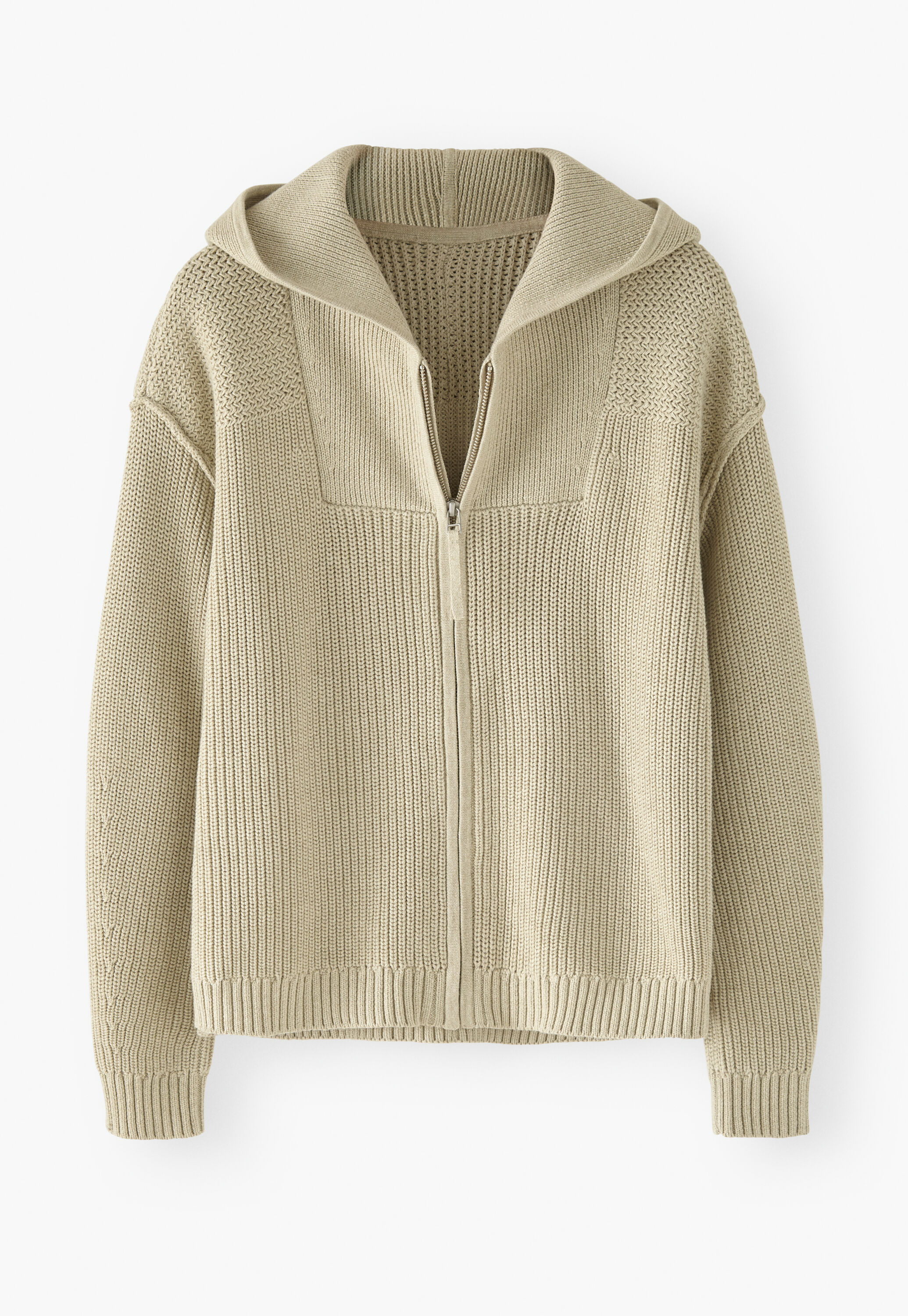 Knitted hoodie