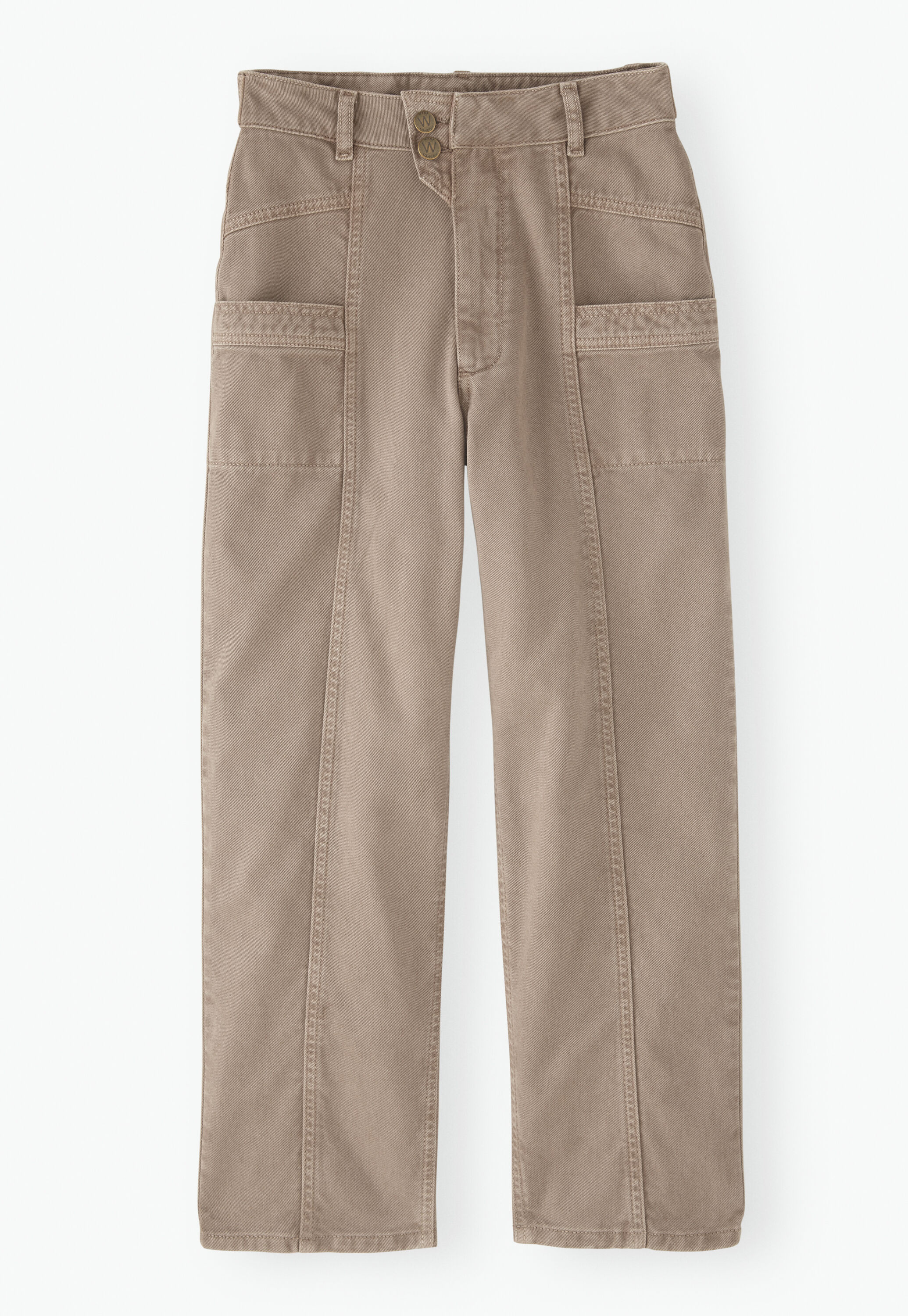 Seamed trousers