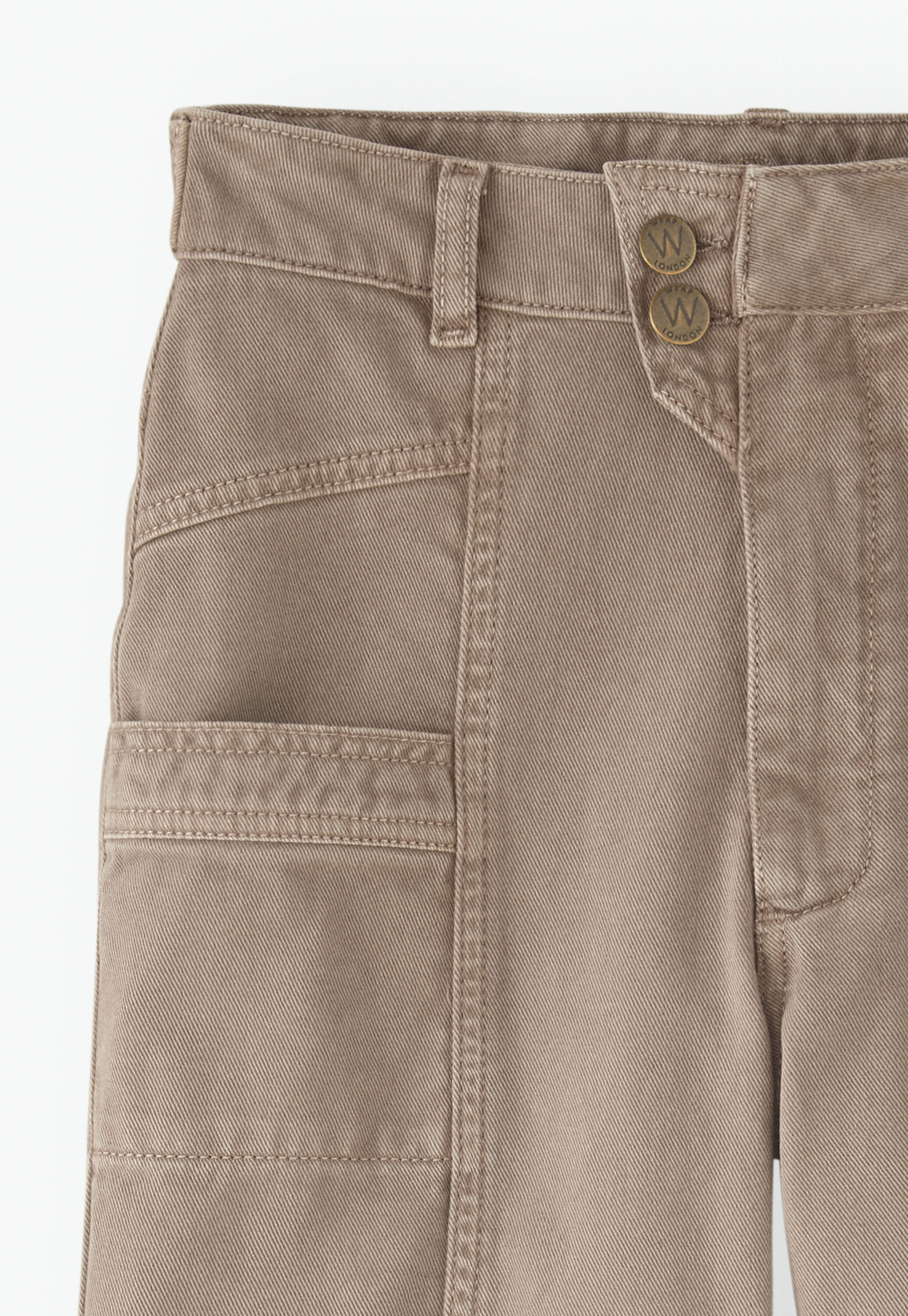 Seamed trousers