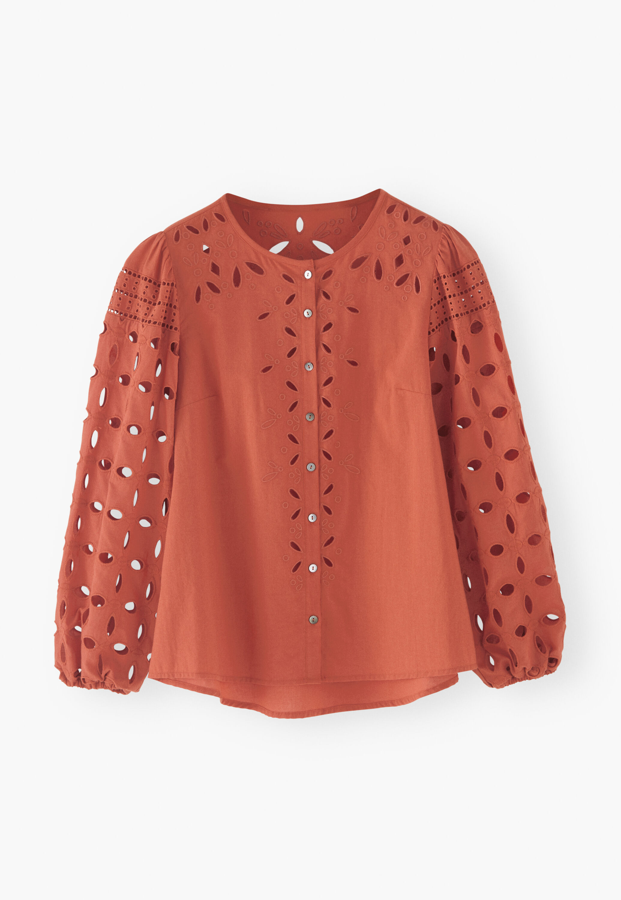 Broderie cutwork blouse
