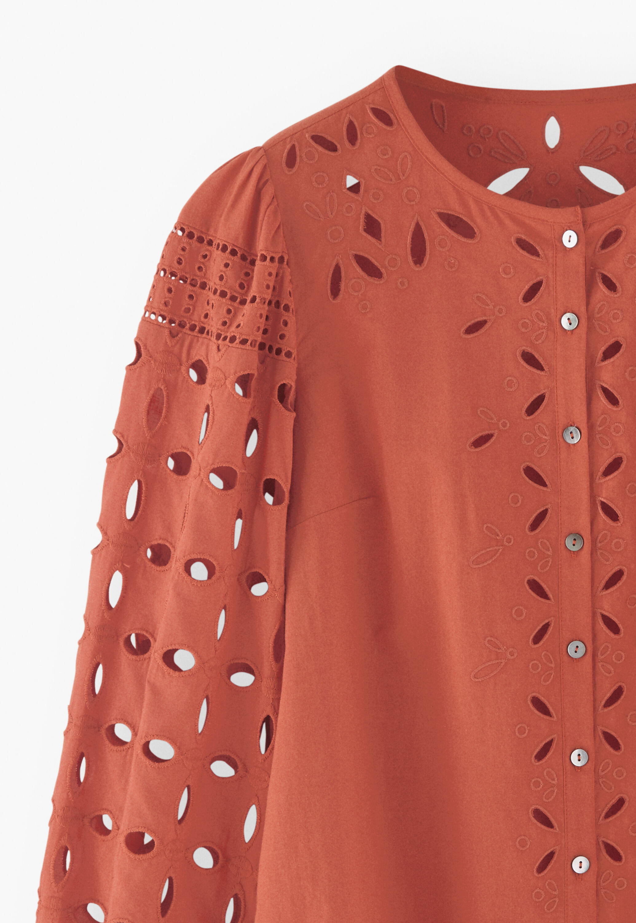 Broderie cutwork blouse