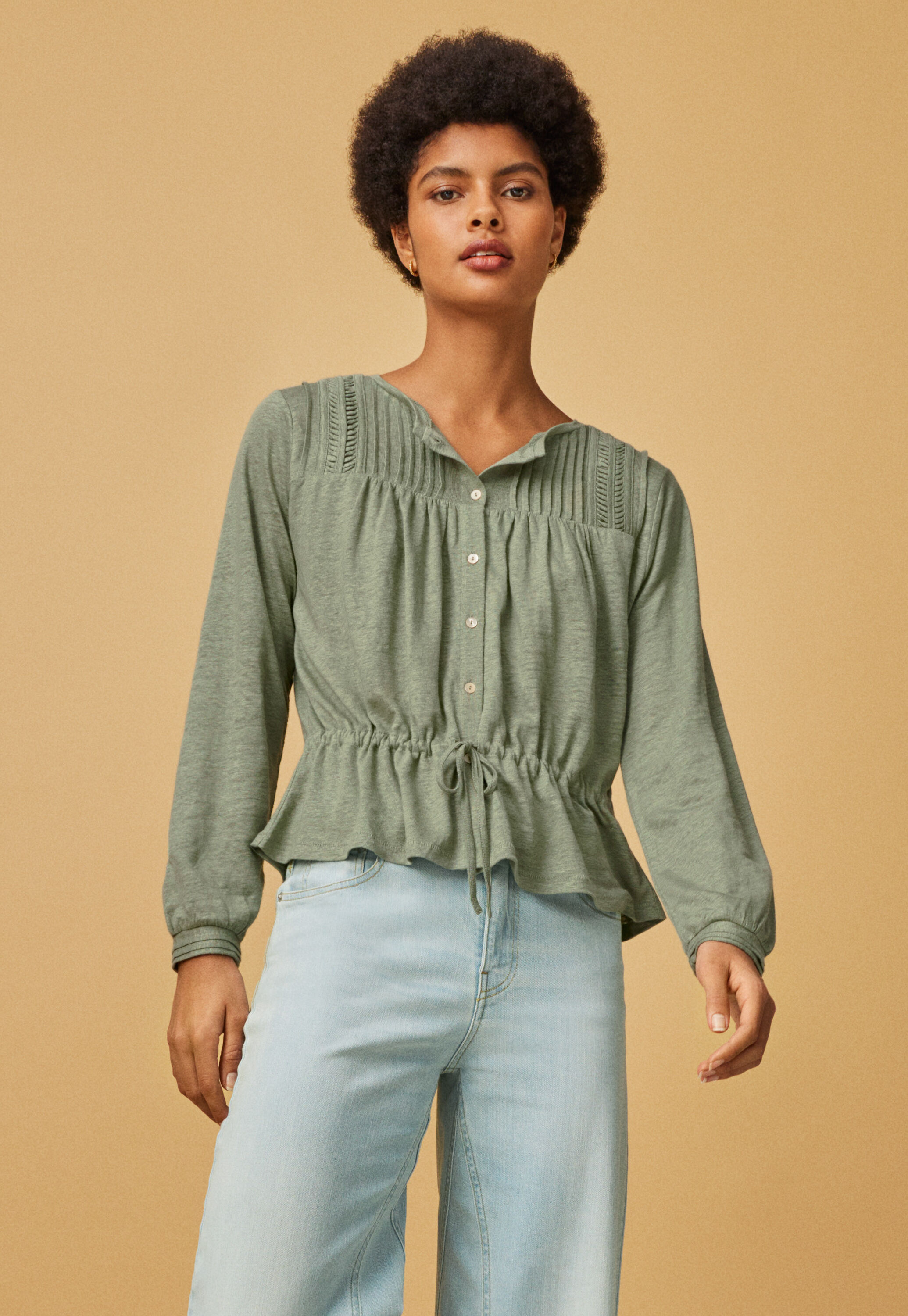 Tie-waist top