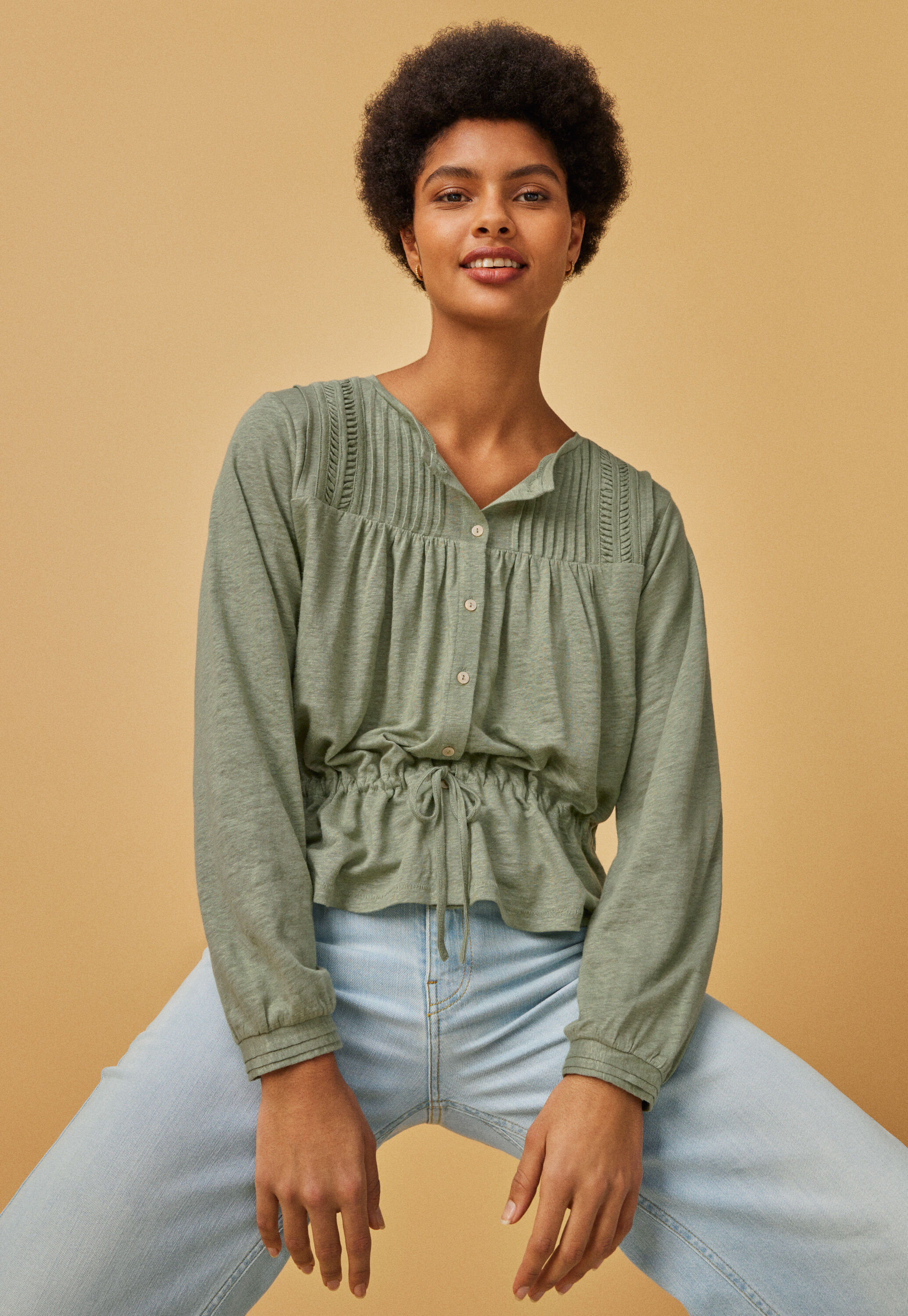 Tie-waist top