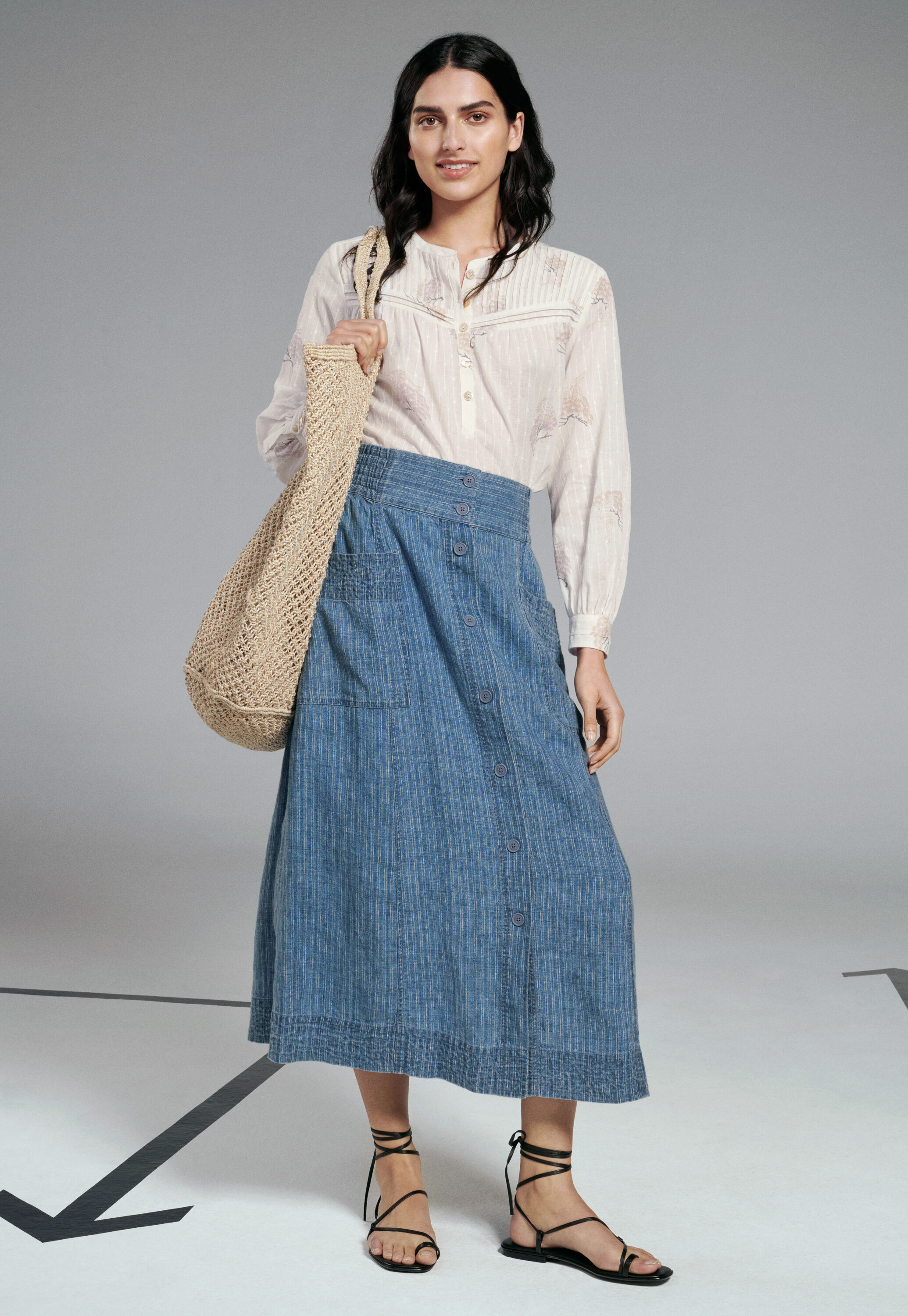 Striped skirt