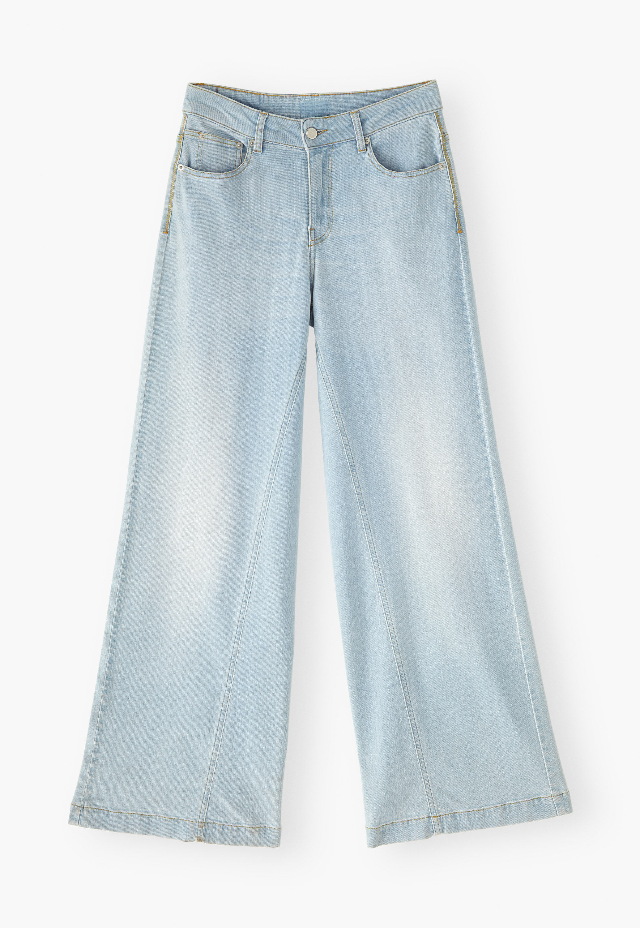 Full length wide-leg jeans