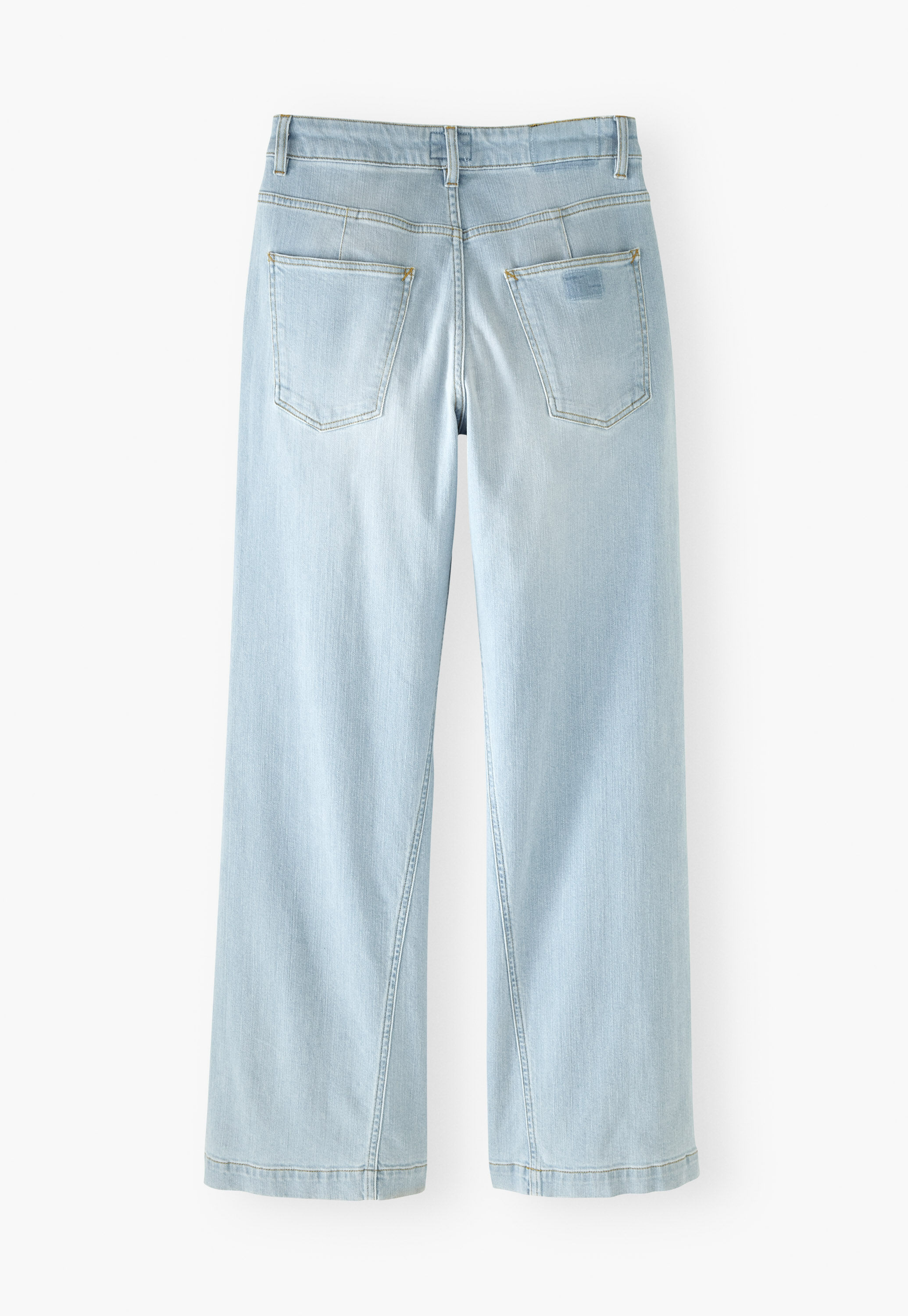 Full length wide-leg jeans