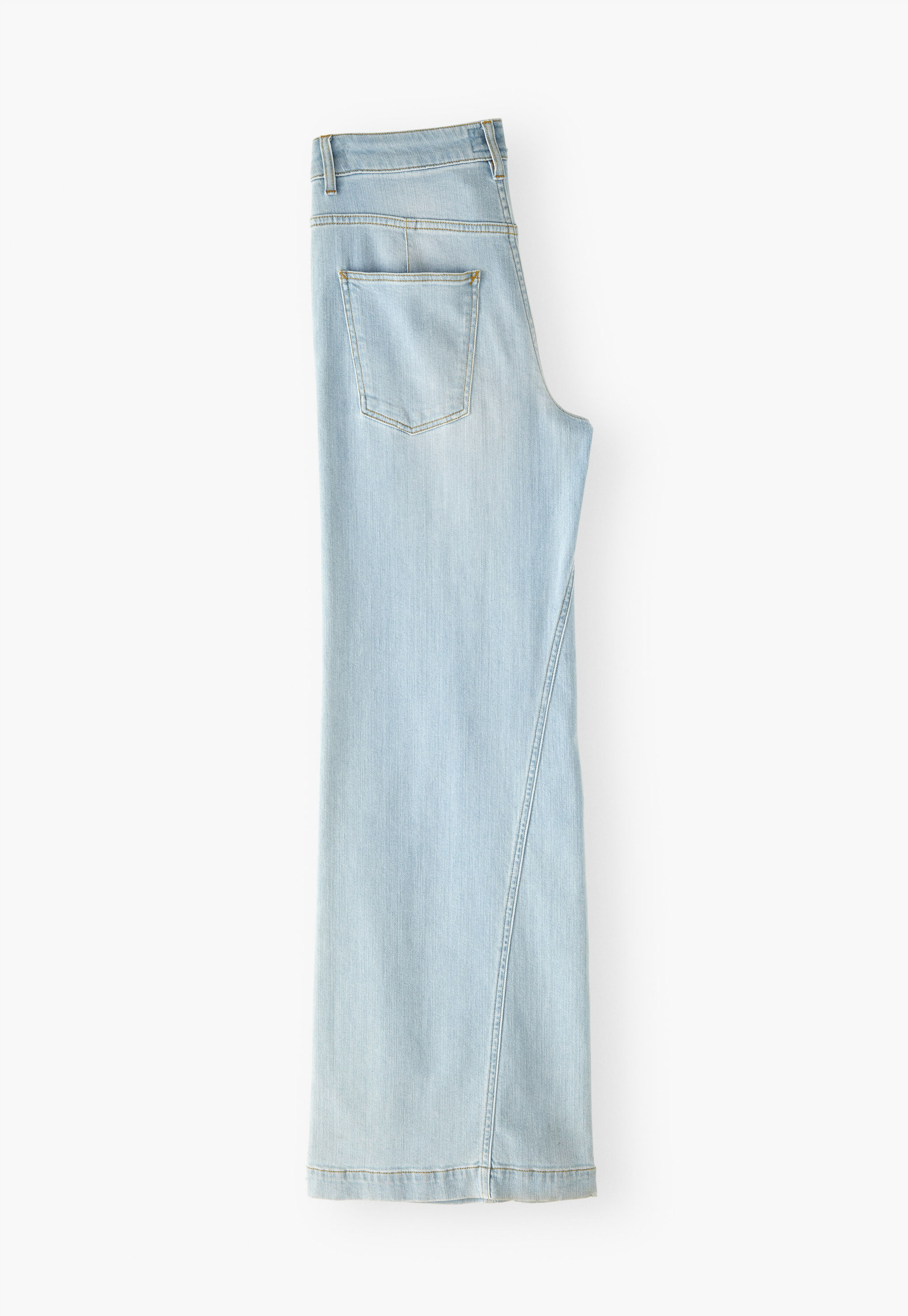 Full length wide-leg jeans