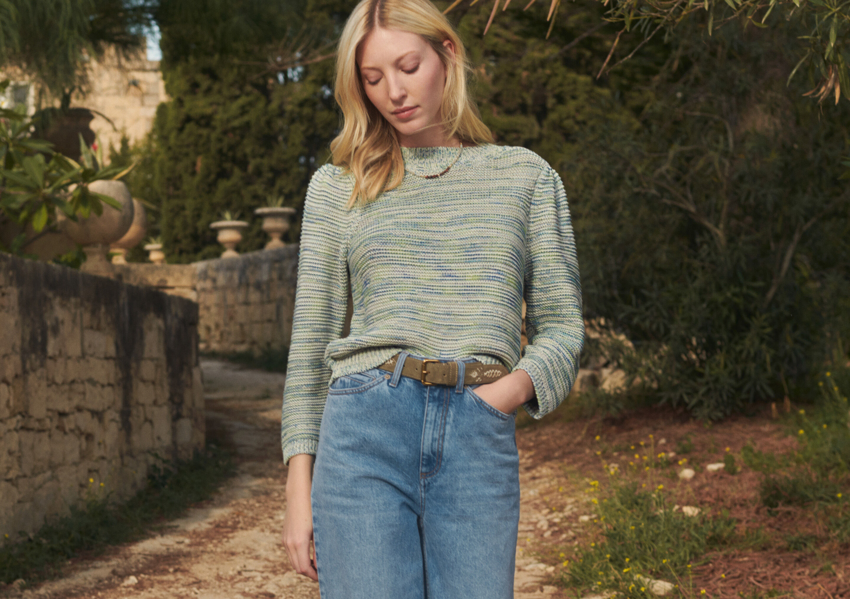 Marled sweater