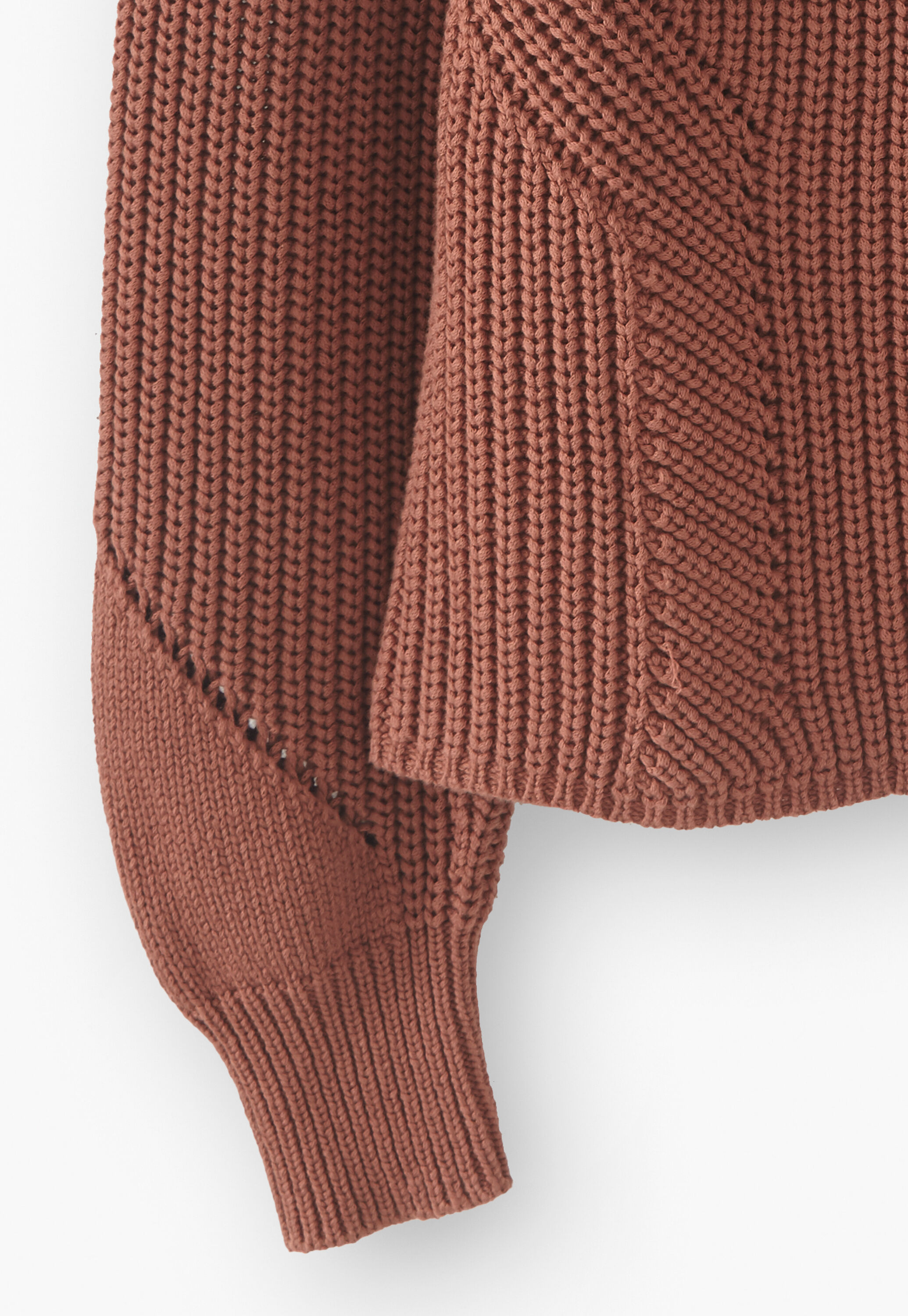 Rib-stitch cardigan