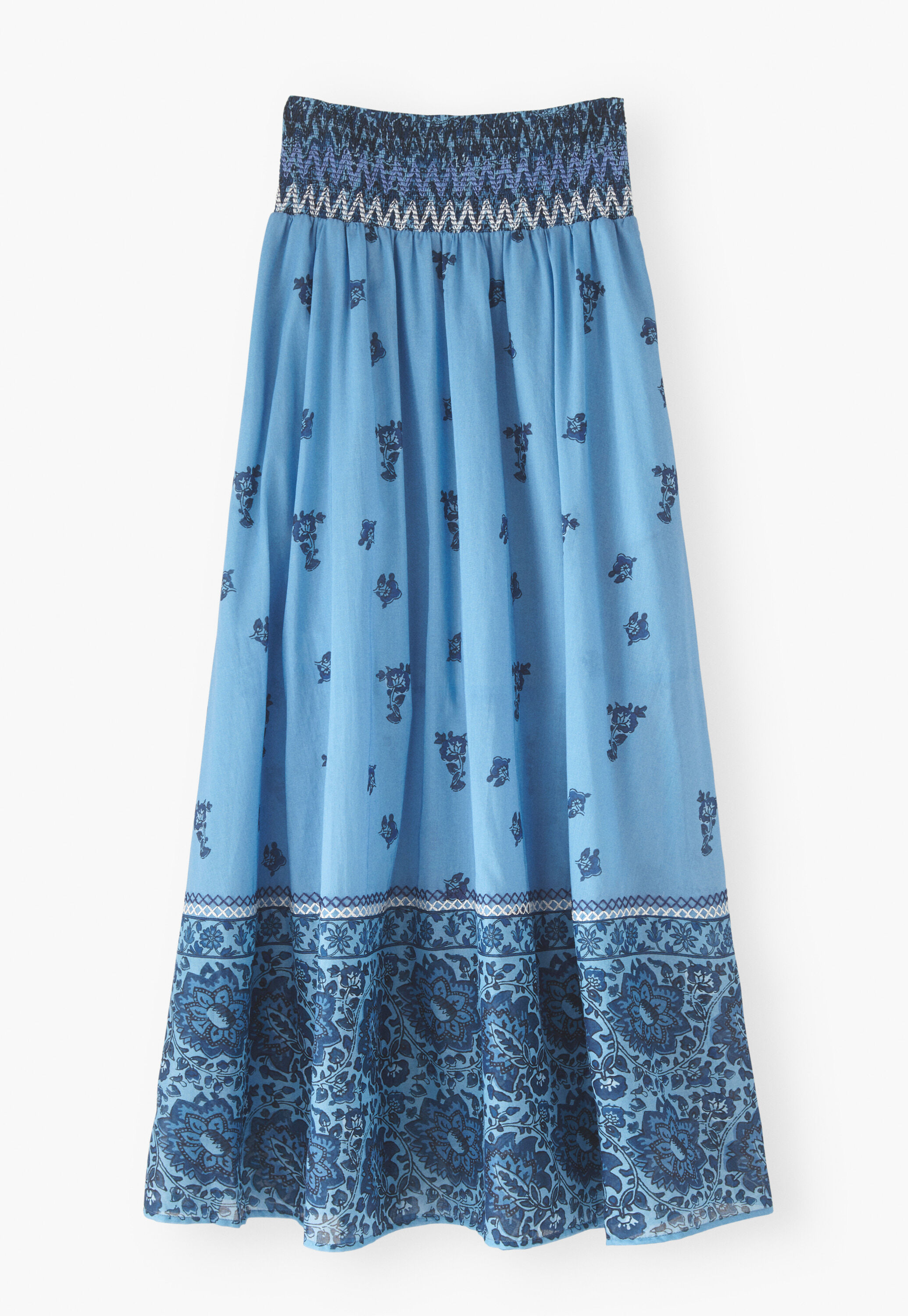 Printed maxi-skirt
