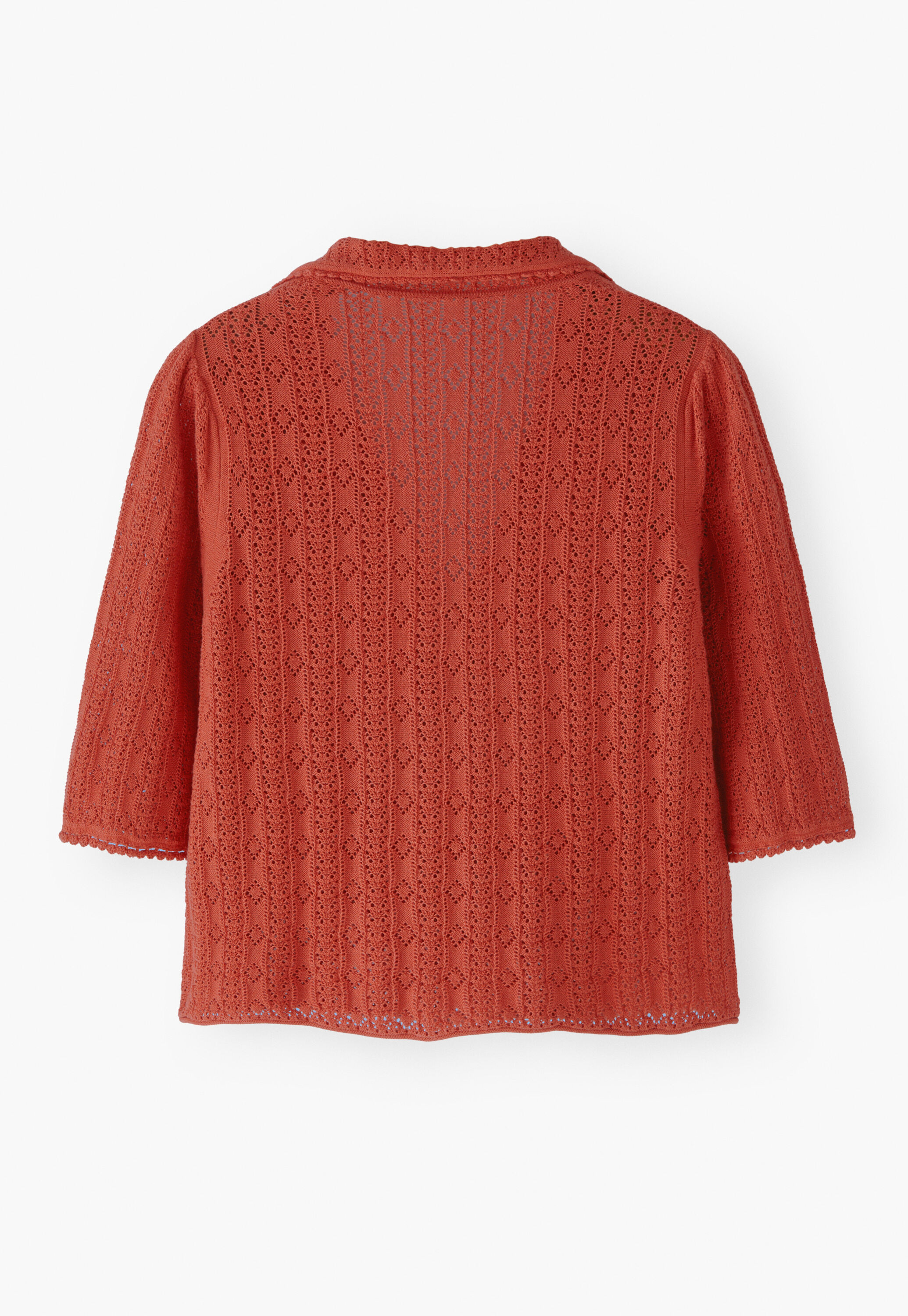 Pointelle-stitch blouse
