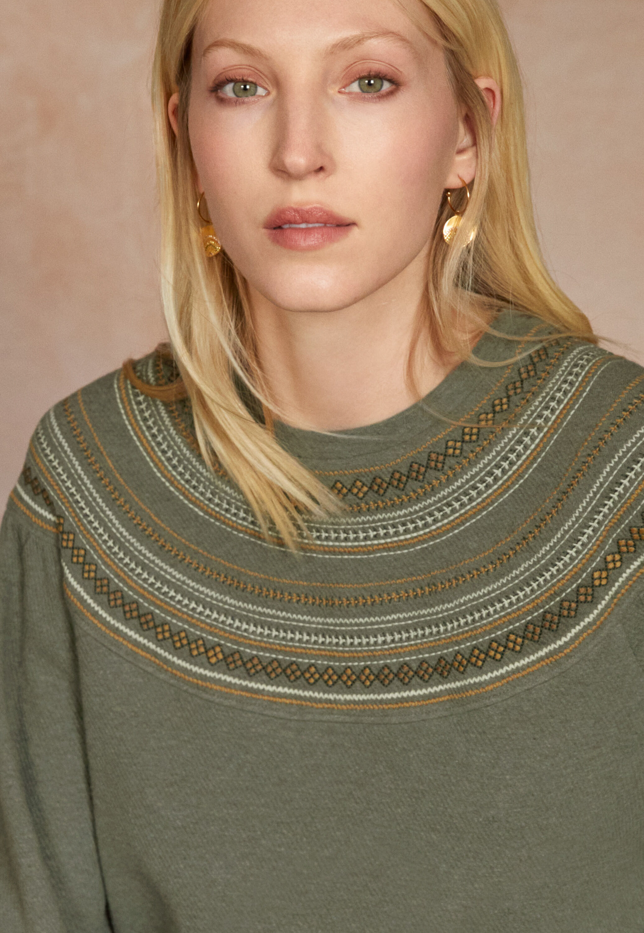 Embroidered sweatshirt