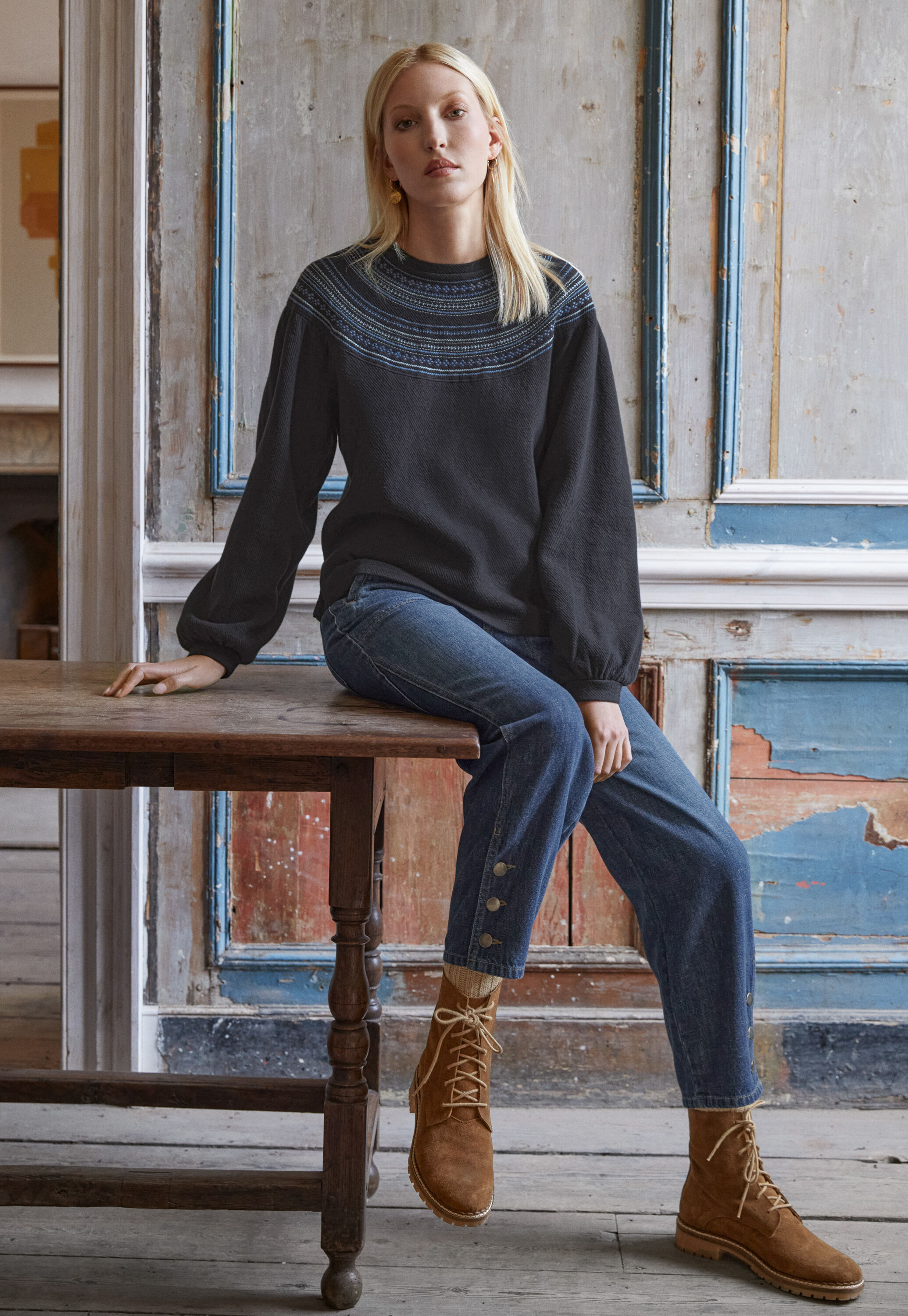 Relaxed carrot jeans