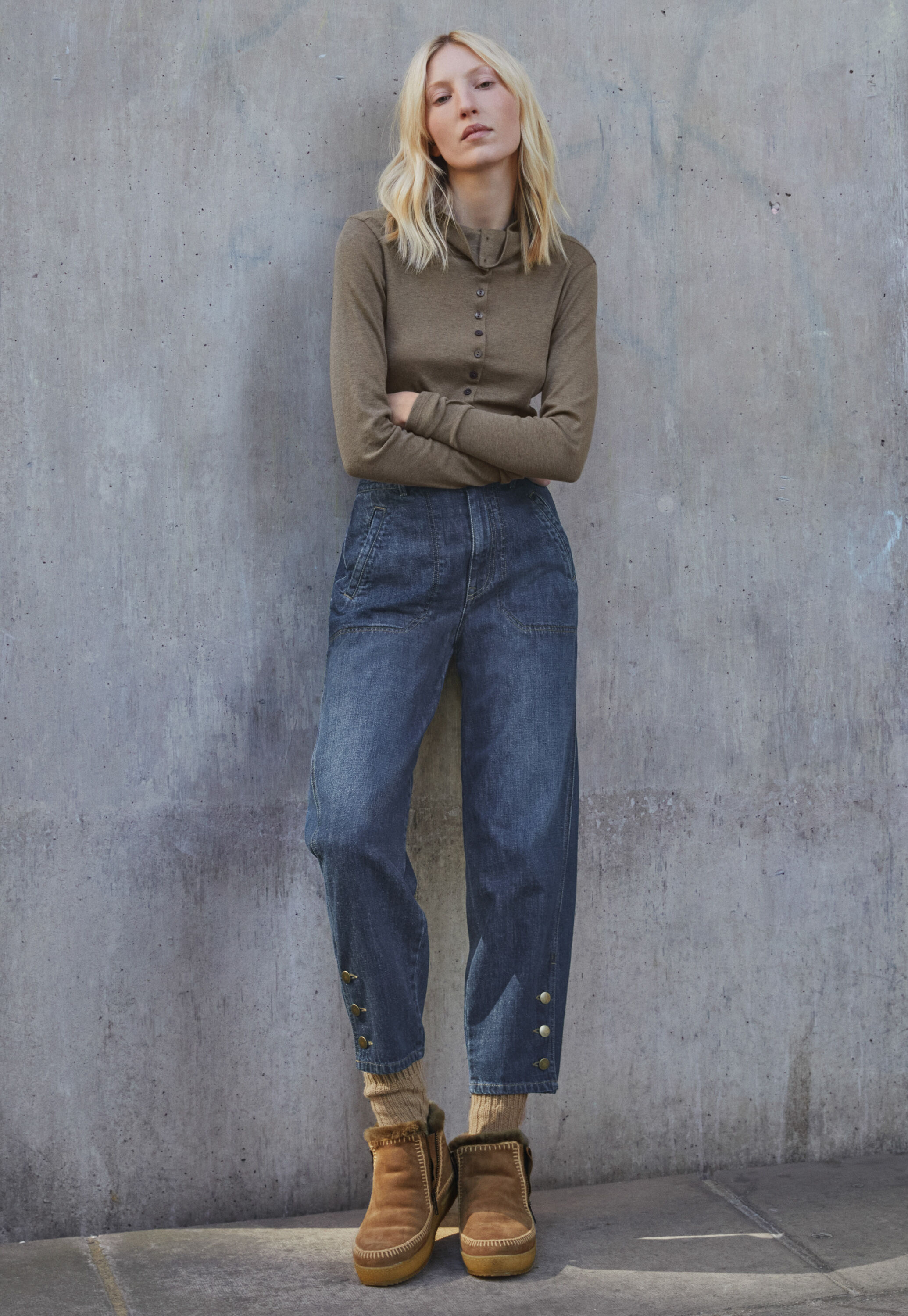 Relaxed carrot jeans