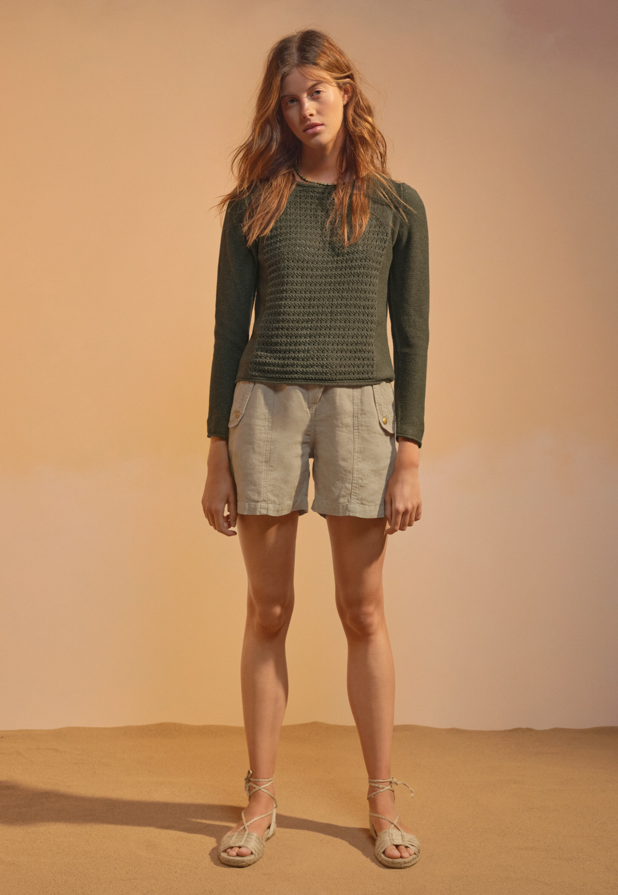 Stitch-mixing sweater