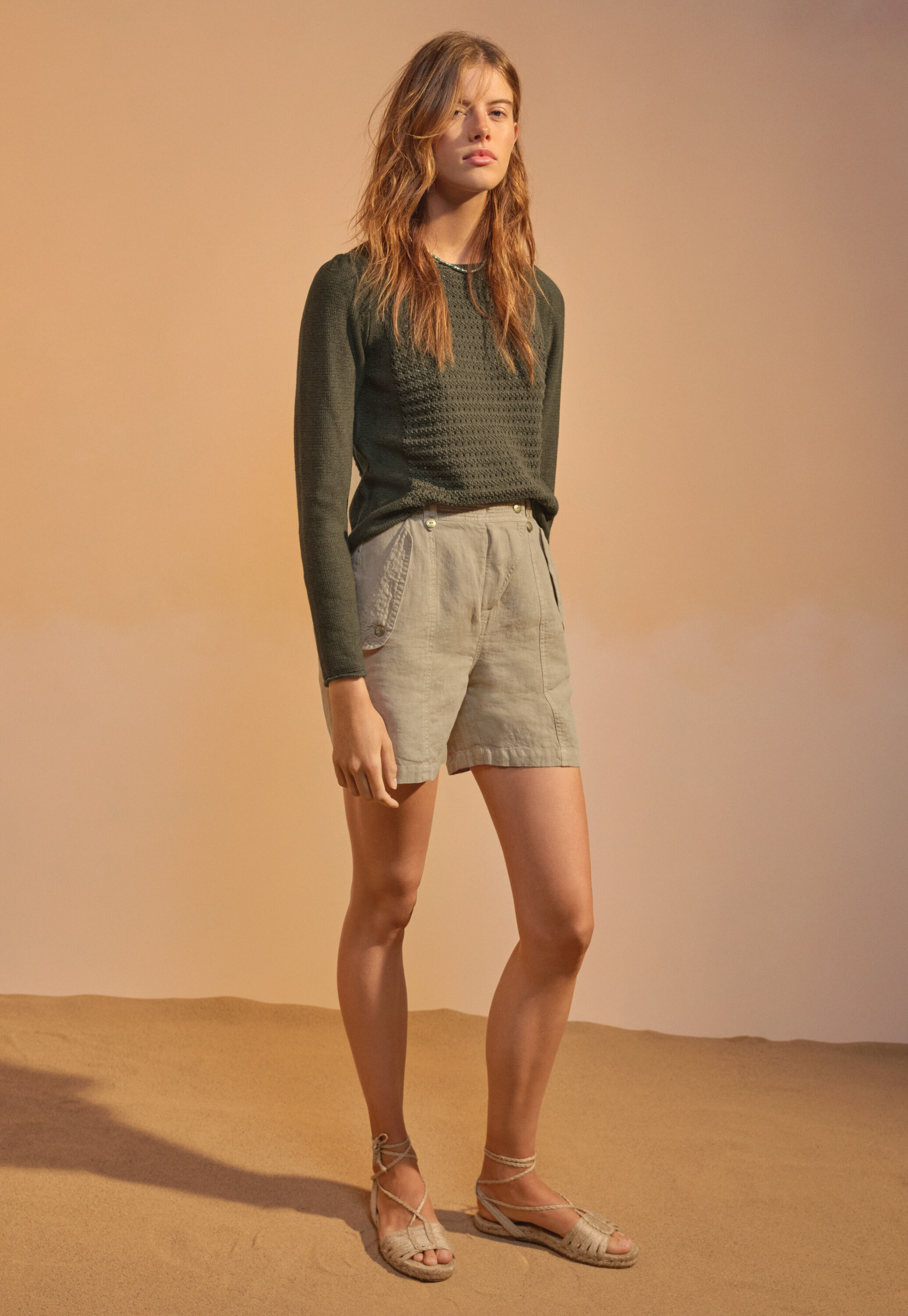 Stitch-mixing sweater