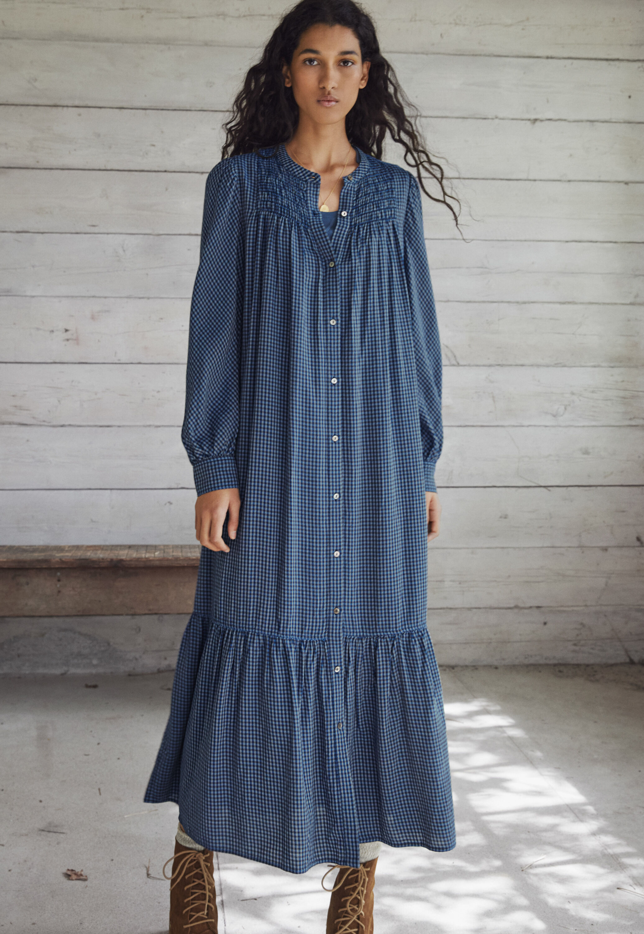 Checked dress