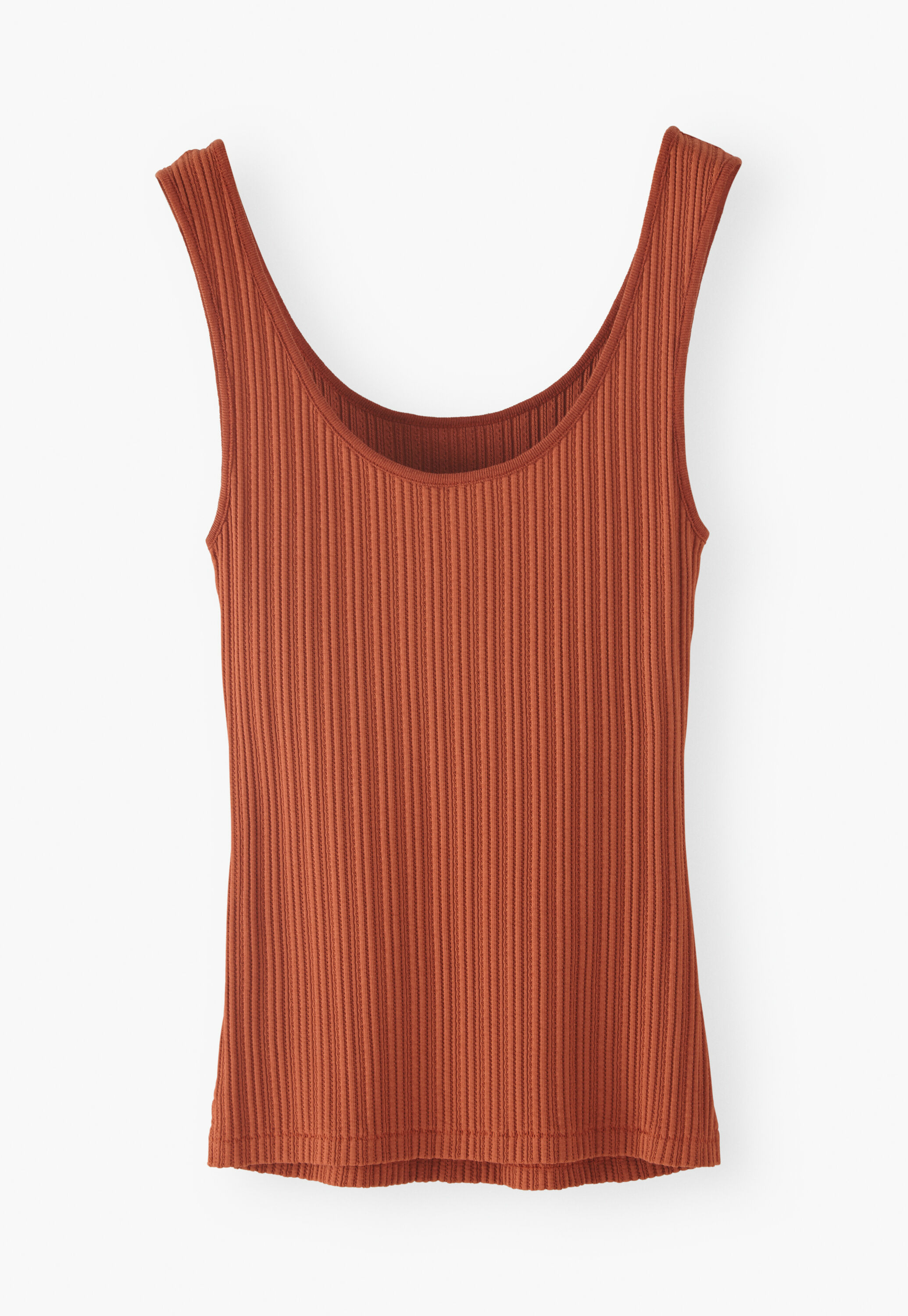 Lace-rib vest