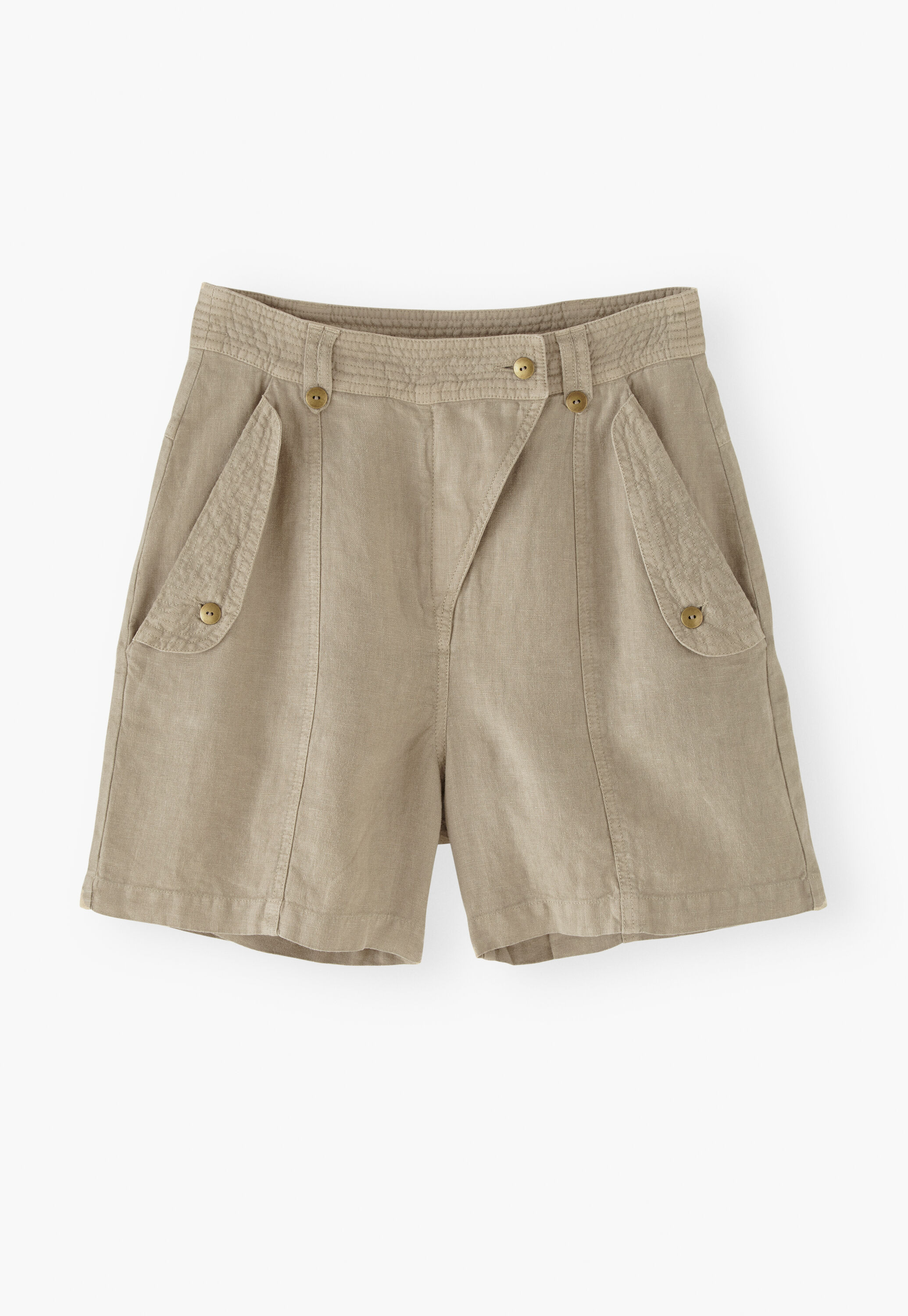 Flap-pocket shorts