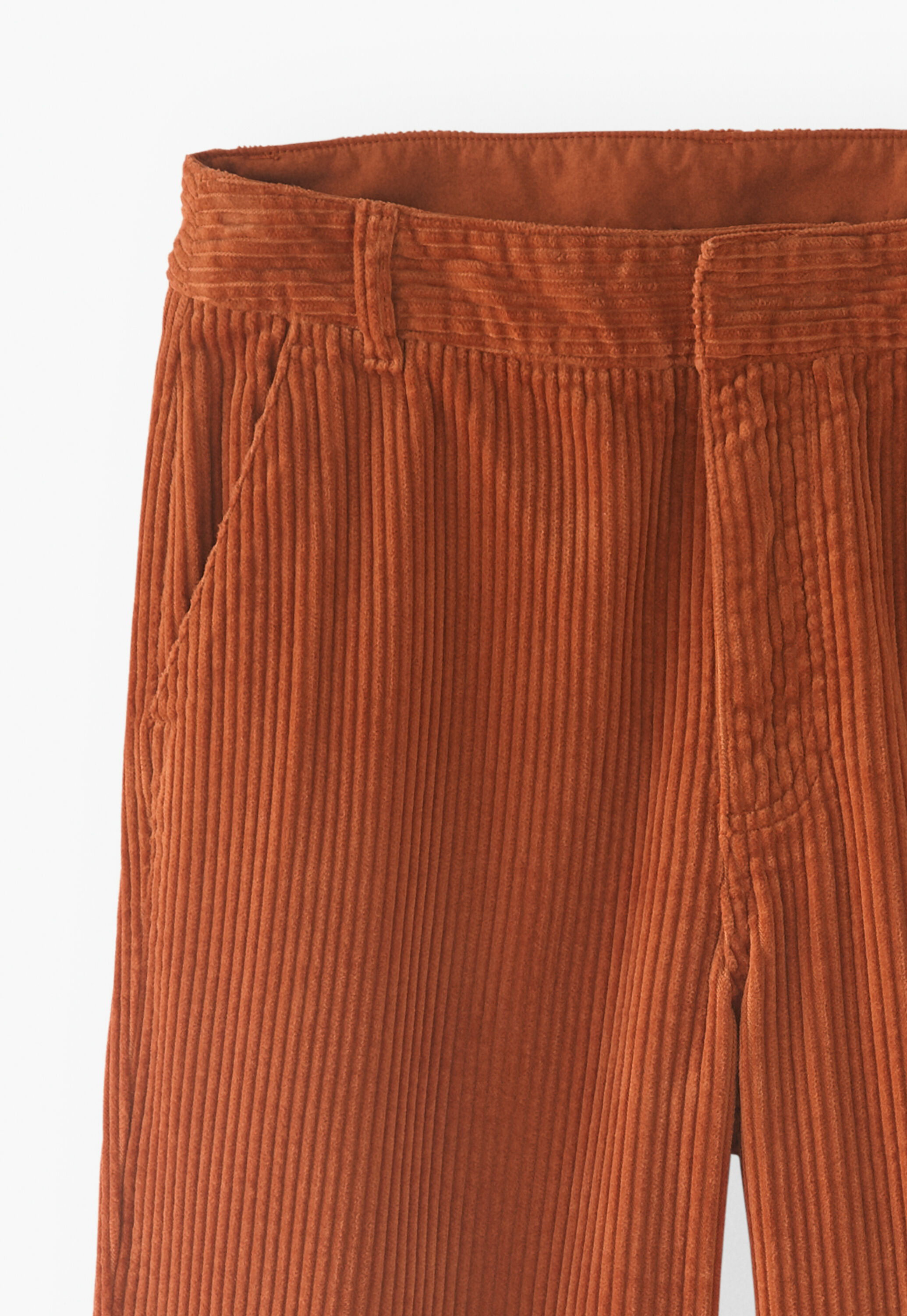 Straight-leg cord trousers