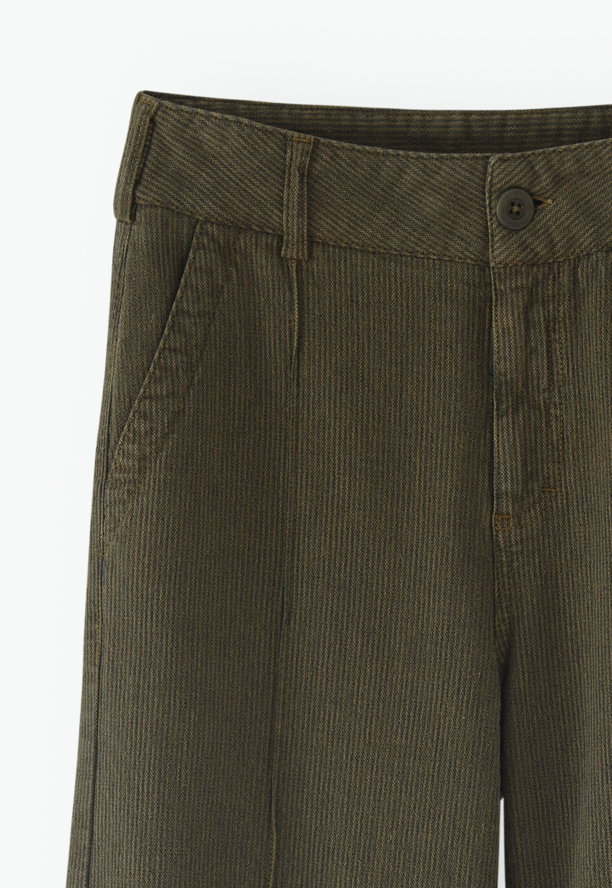 Striped wide-leg trousers