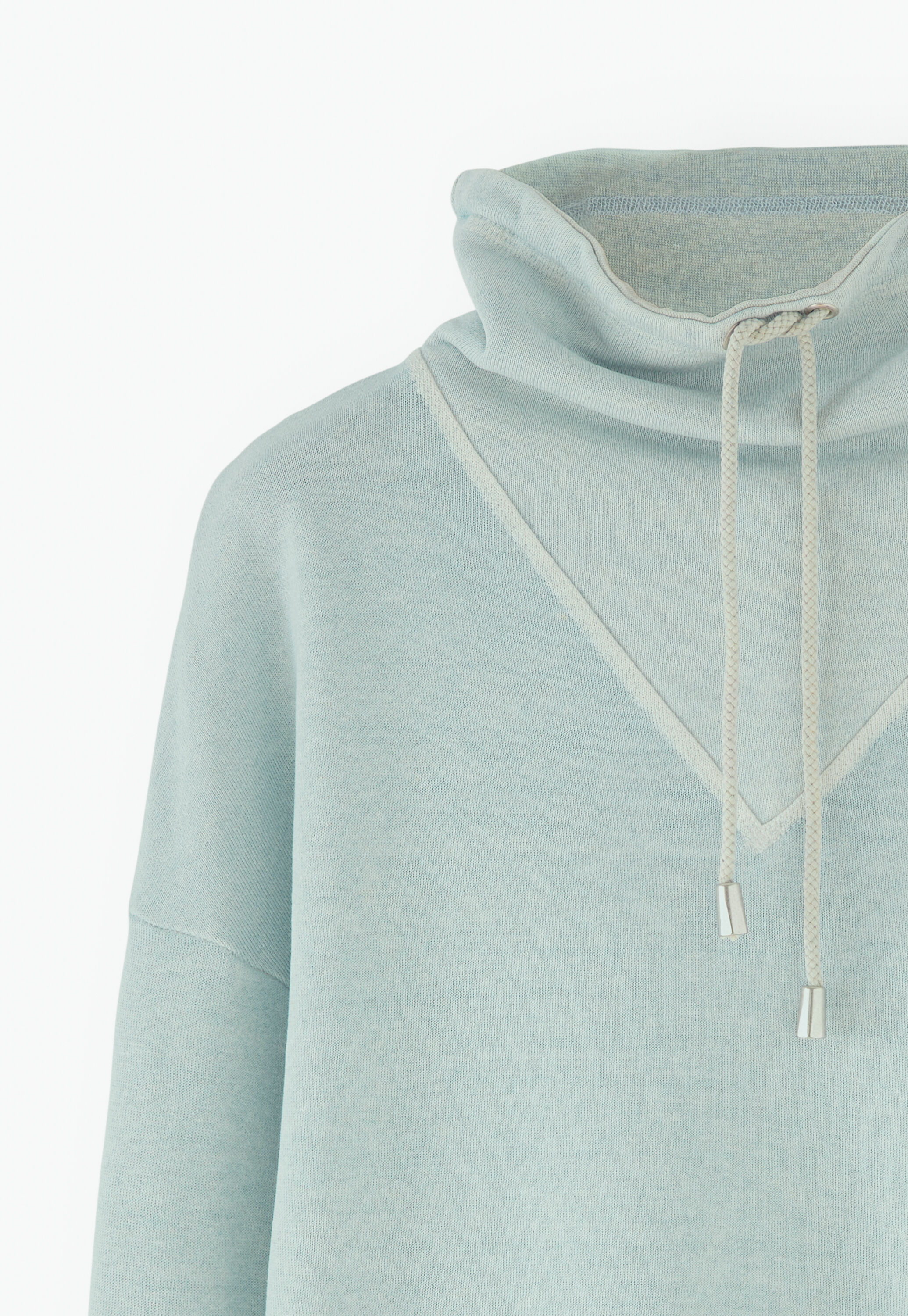 Funnel-neck sweatshirt