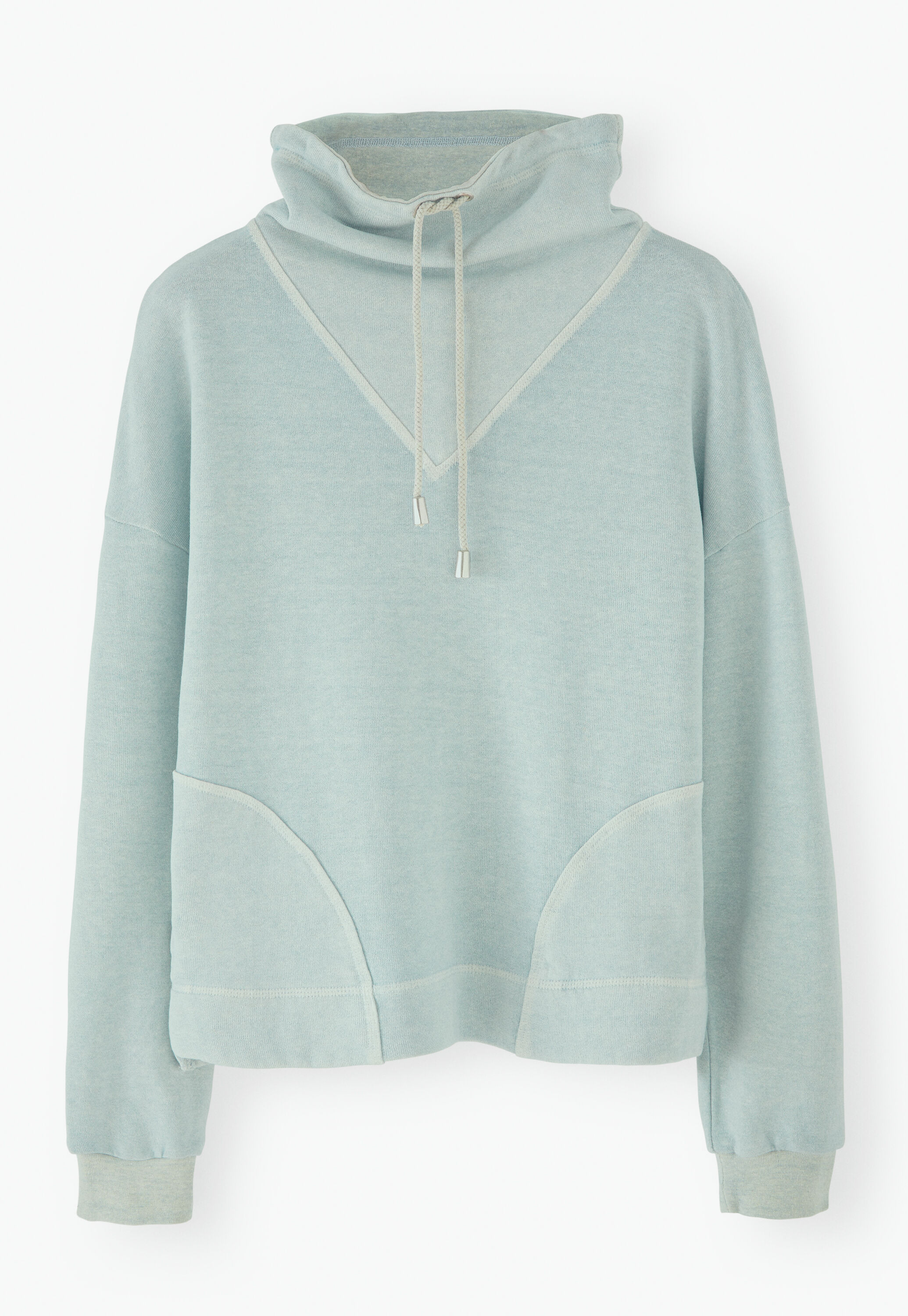 Funnel-neck sweatshirt