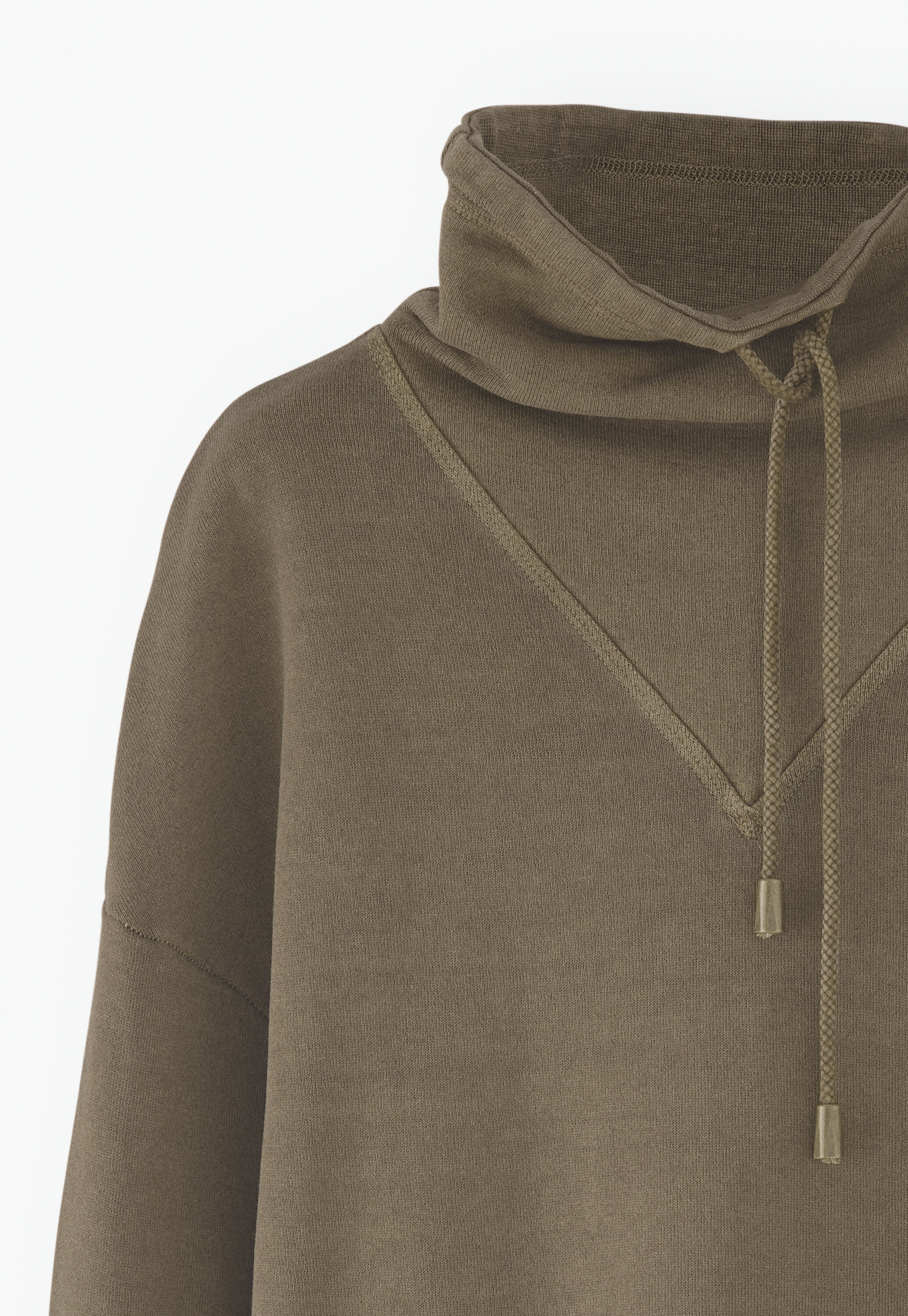 Funnel-neck sweatshirt