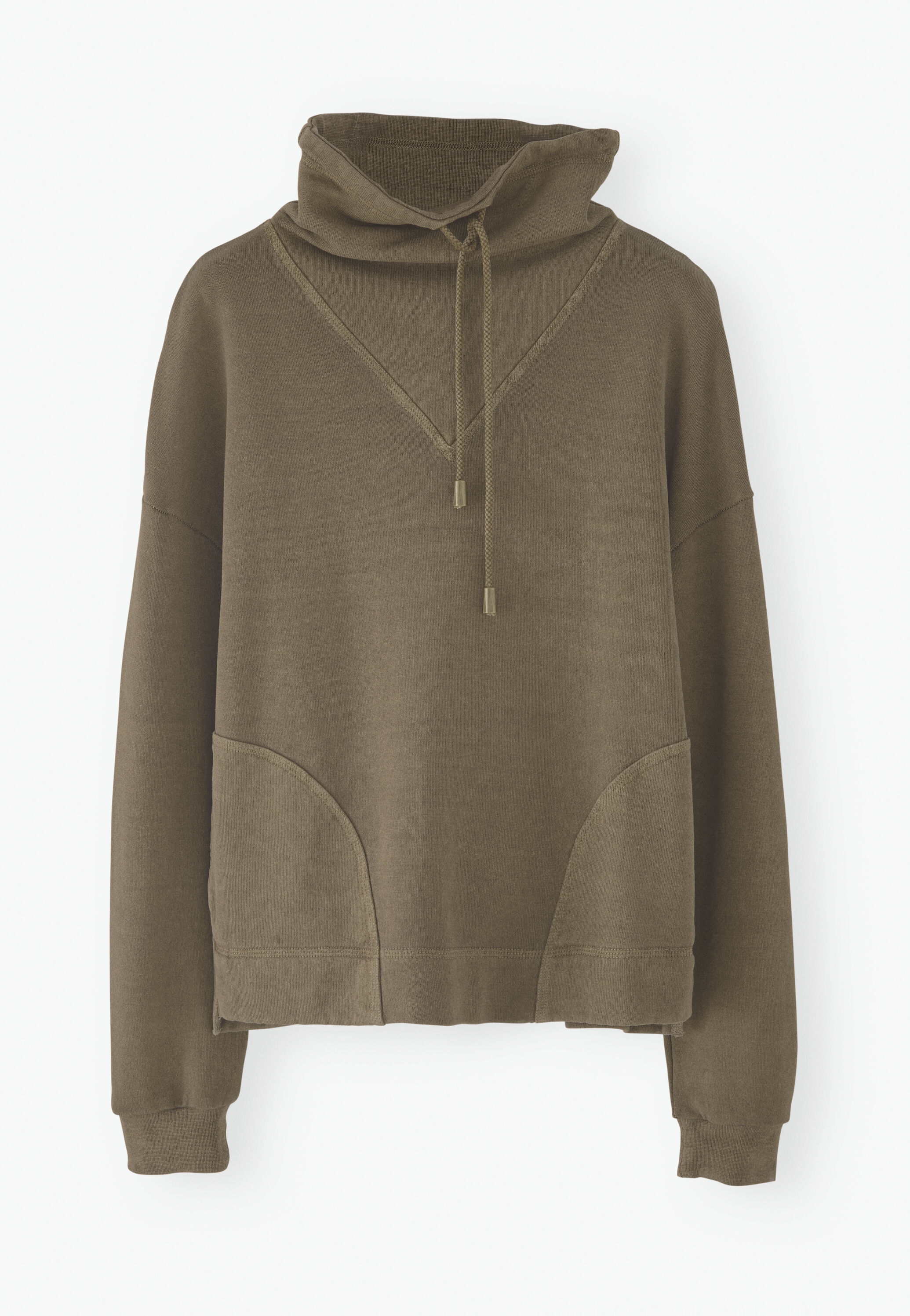 Funnel-neck sweatshirt