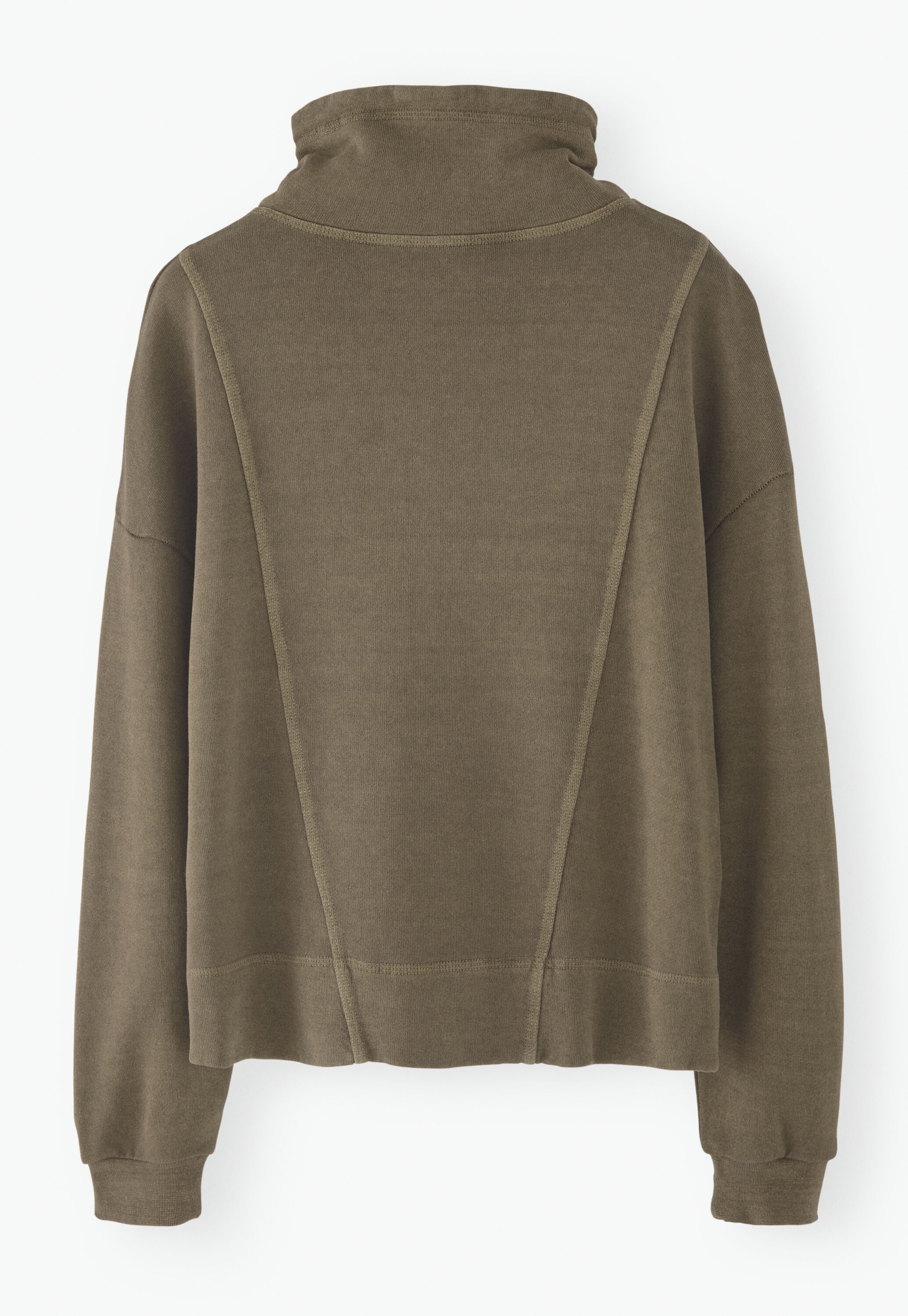Funnel-neck sweatshirt