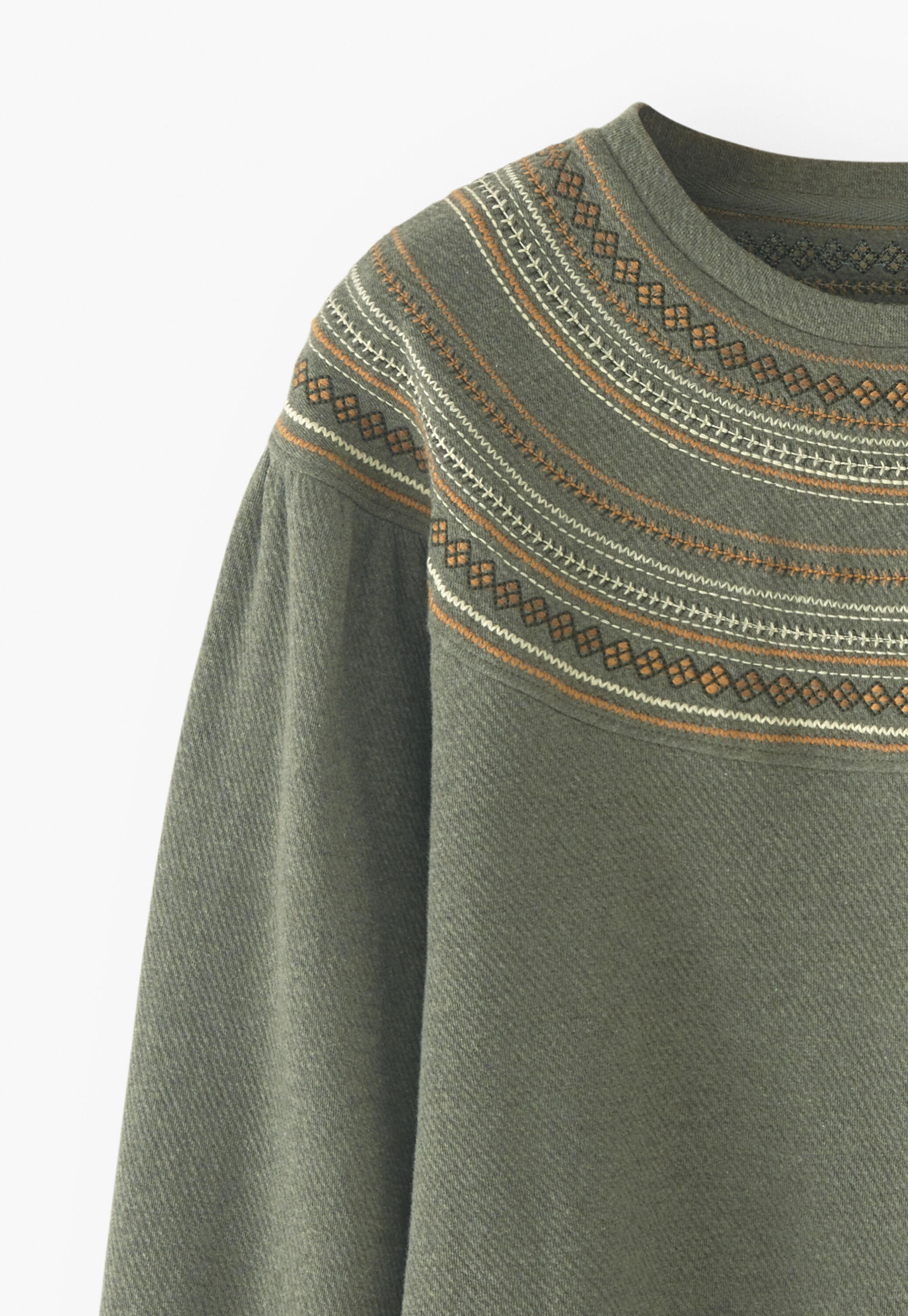 Embroidered sweatshirt