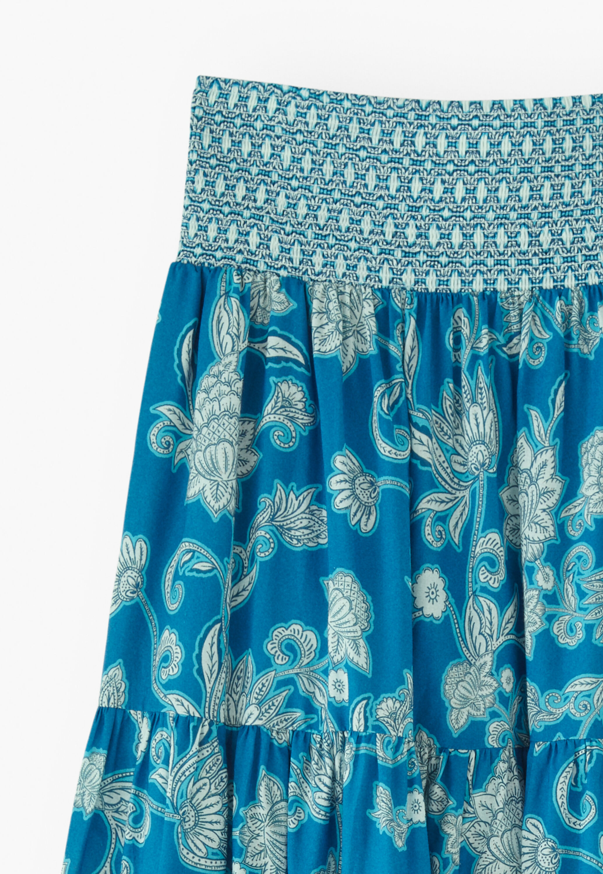 Printed maxi-skirt
