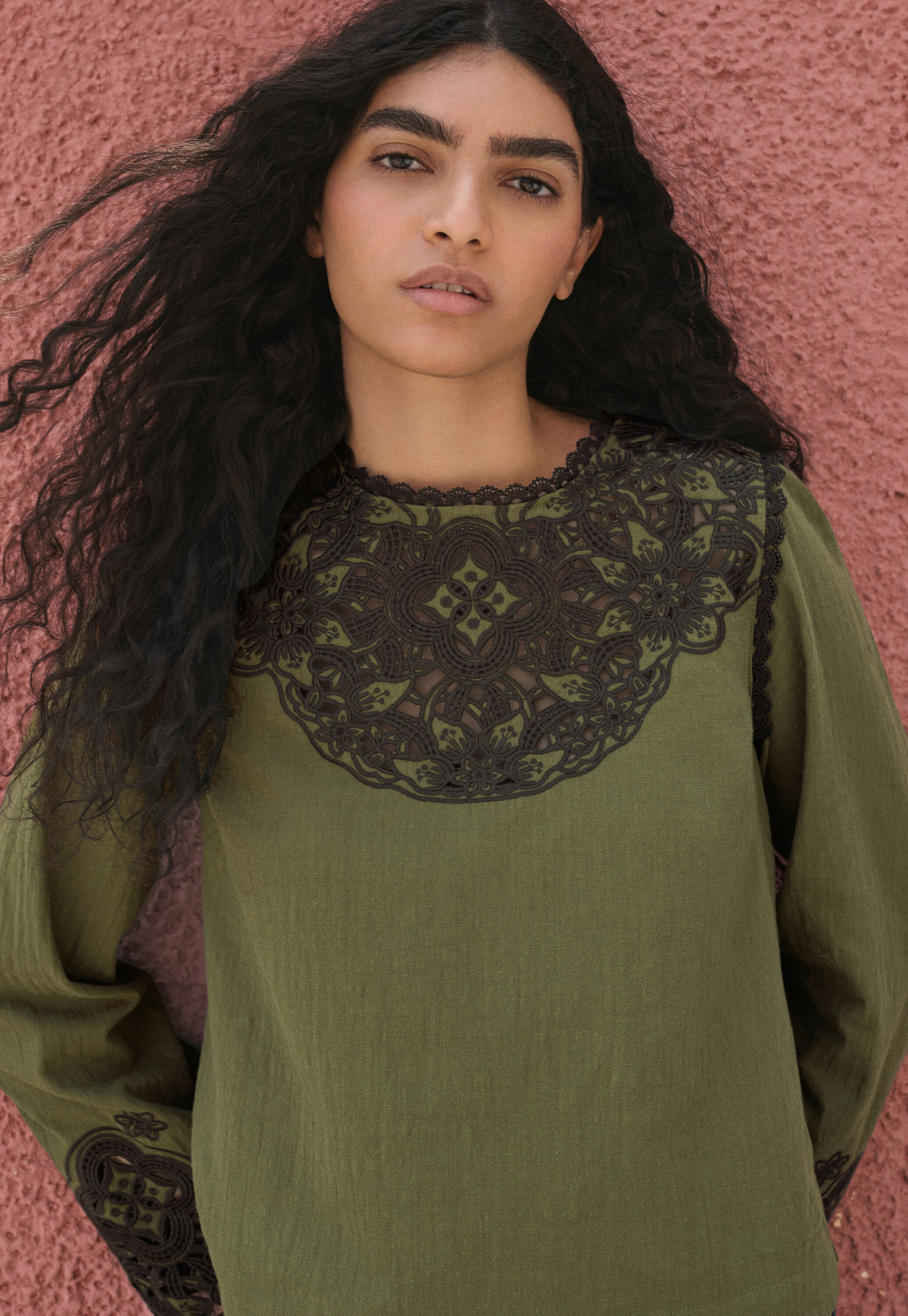 Cutwork top