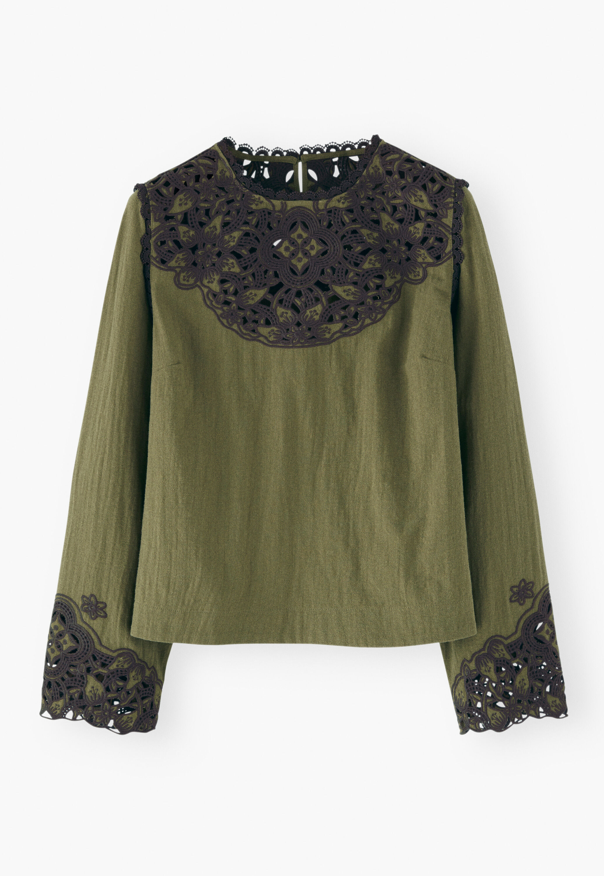 Cutwork top