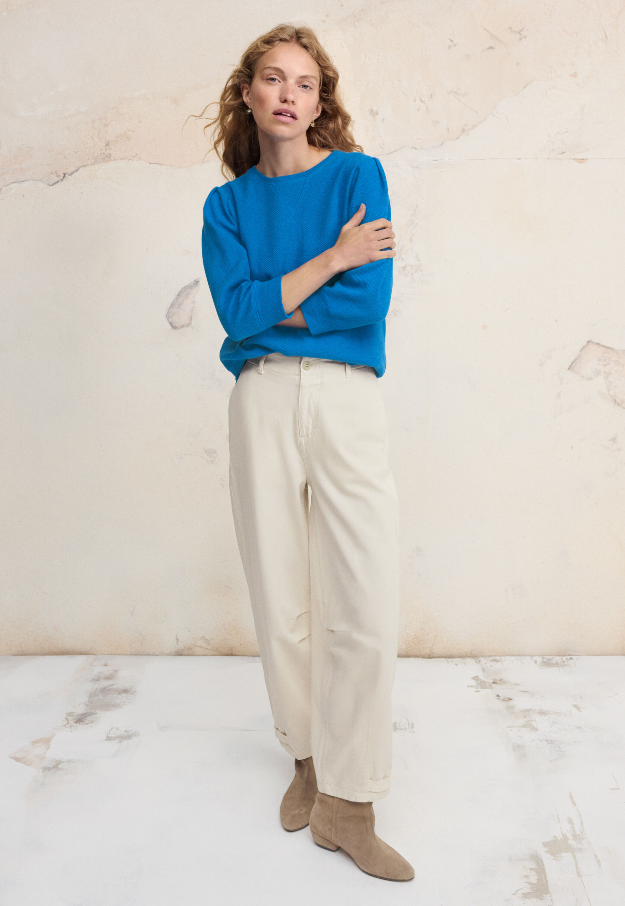 Adjustable-hem trousers