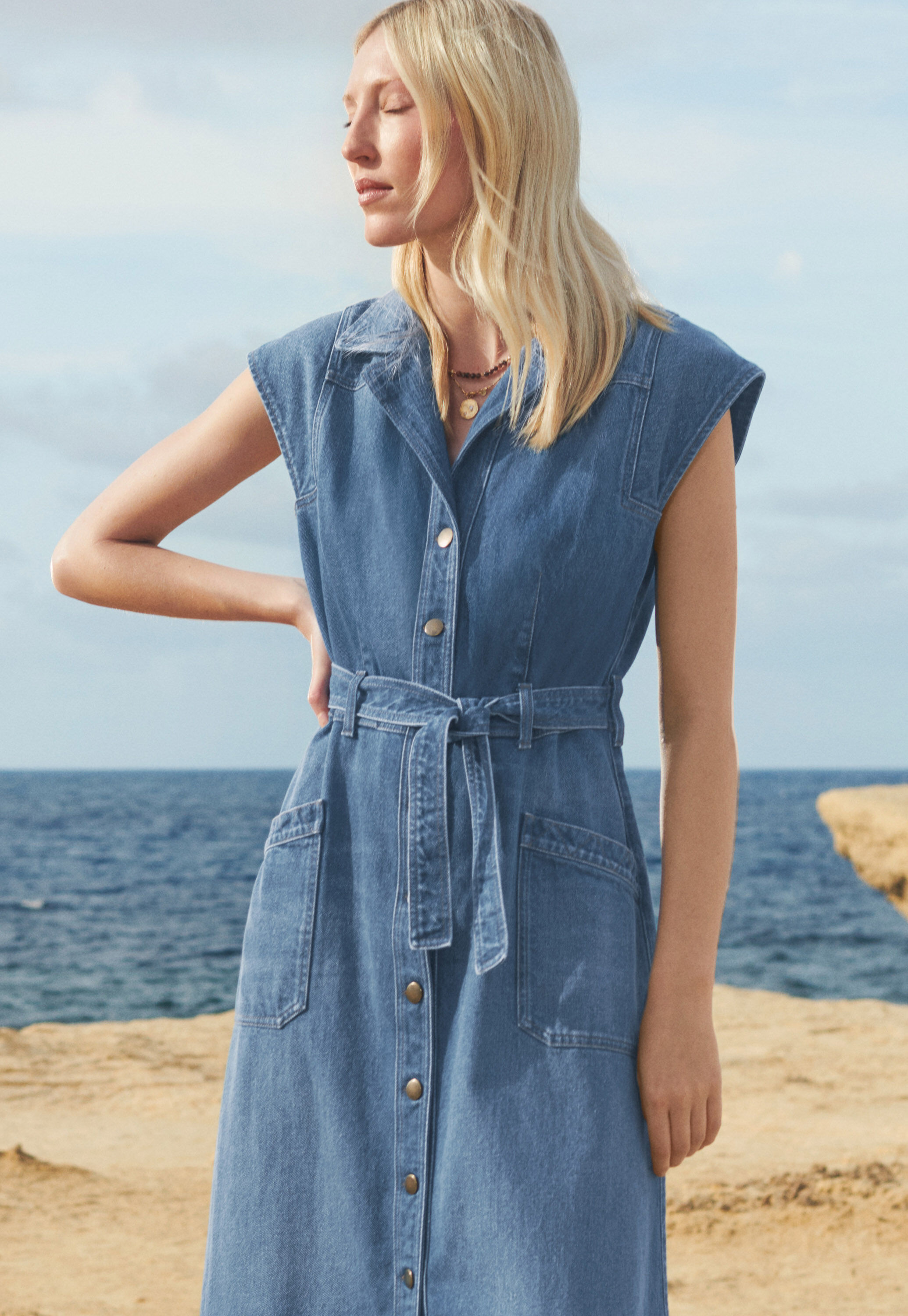 Denim dress