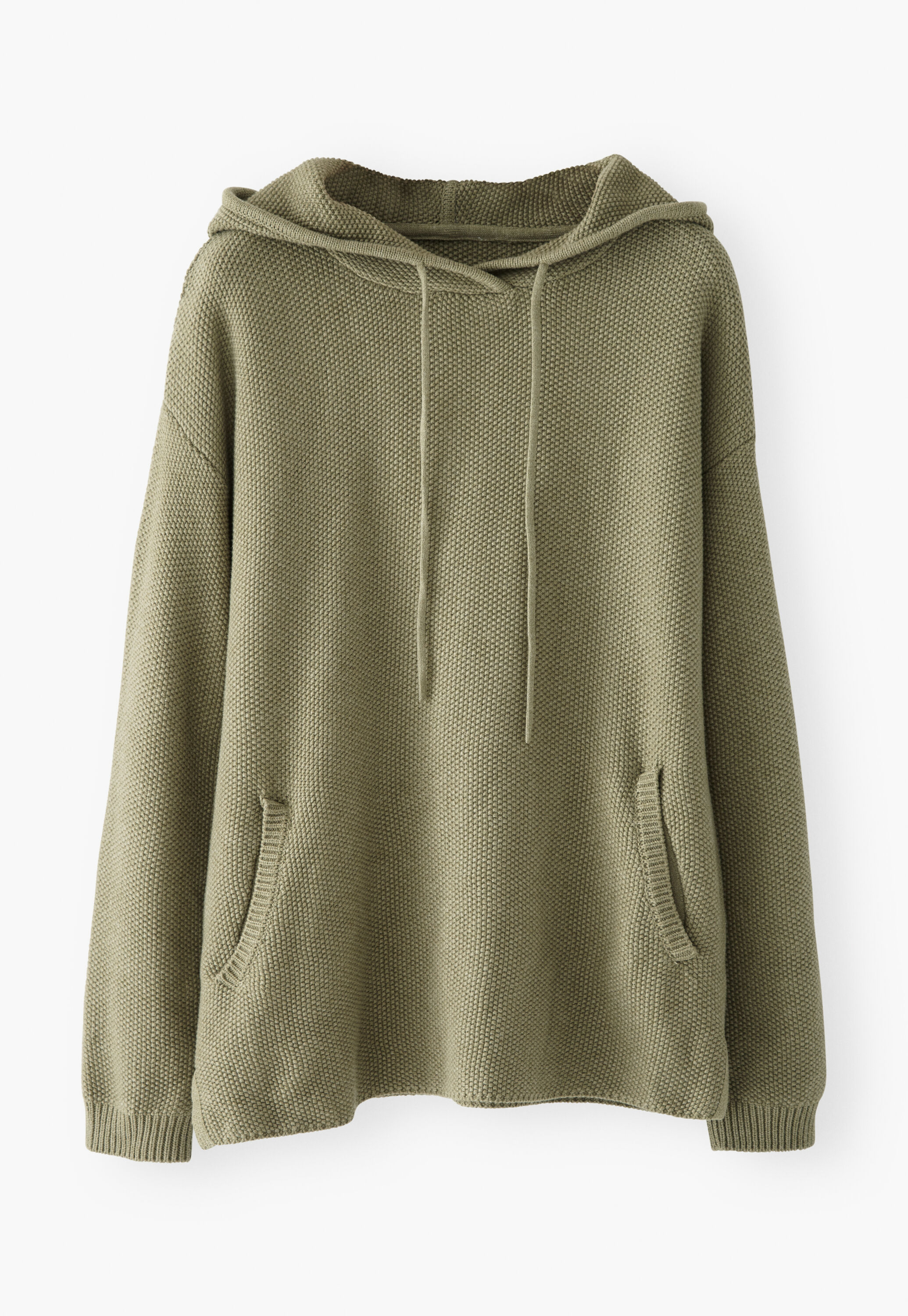 Knitted hoodie