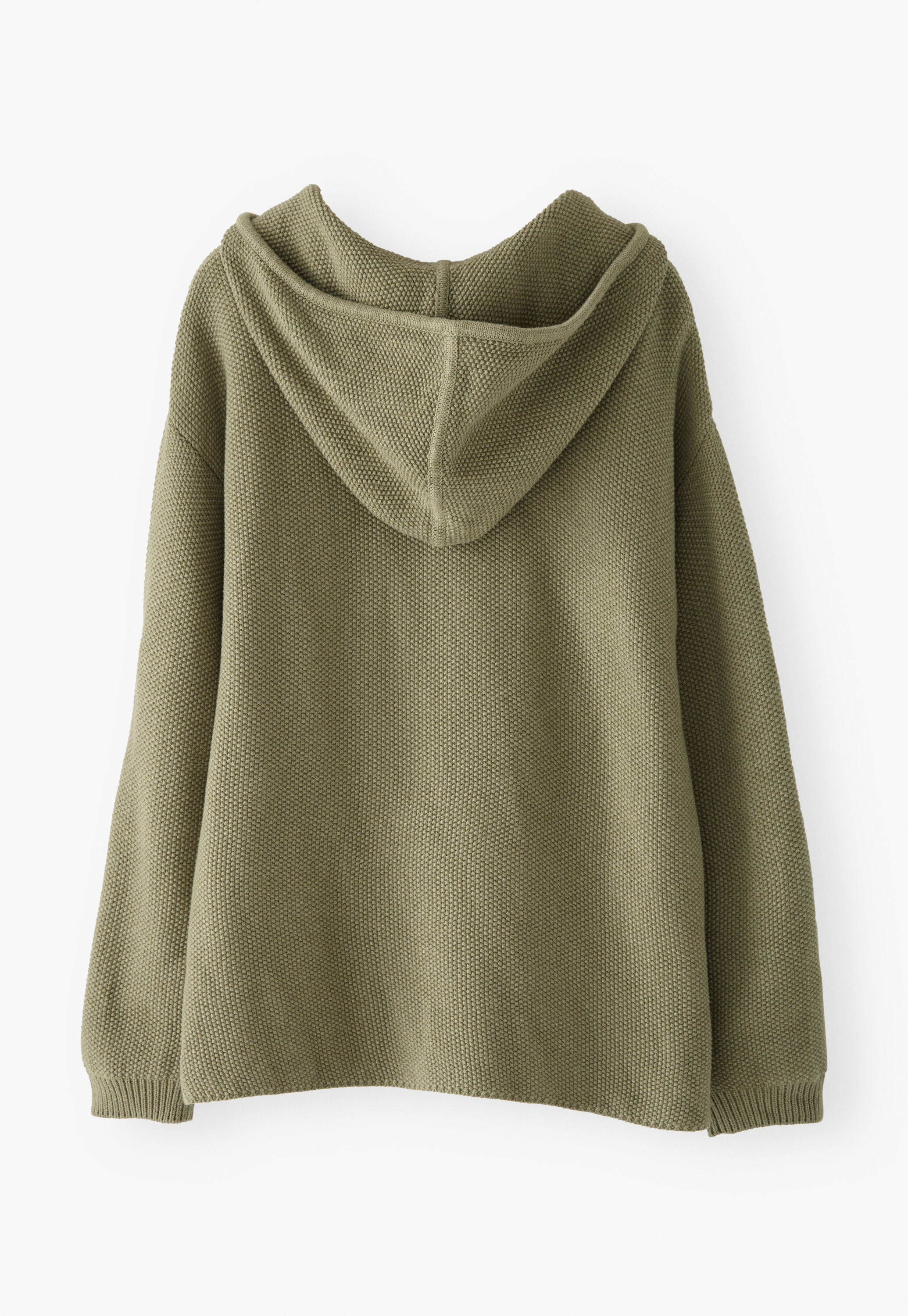 Knitted hoodie