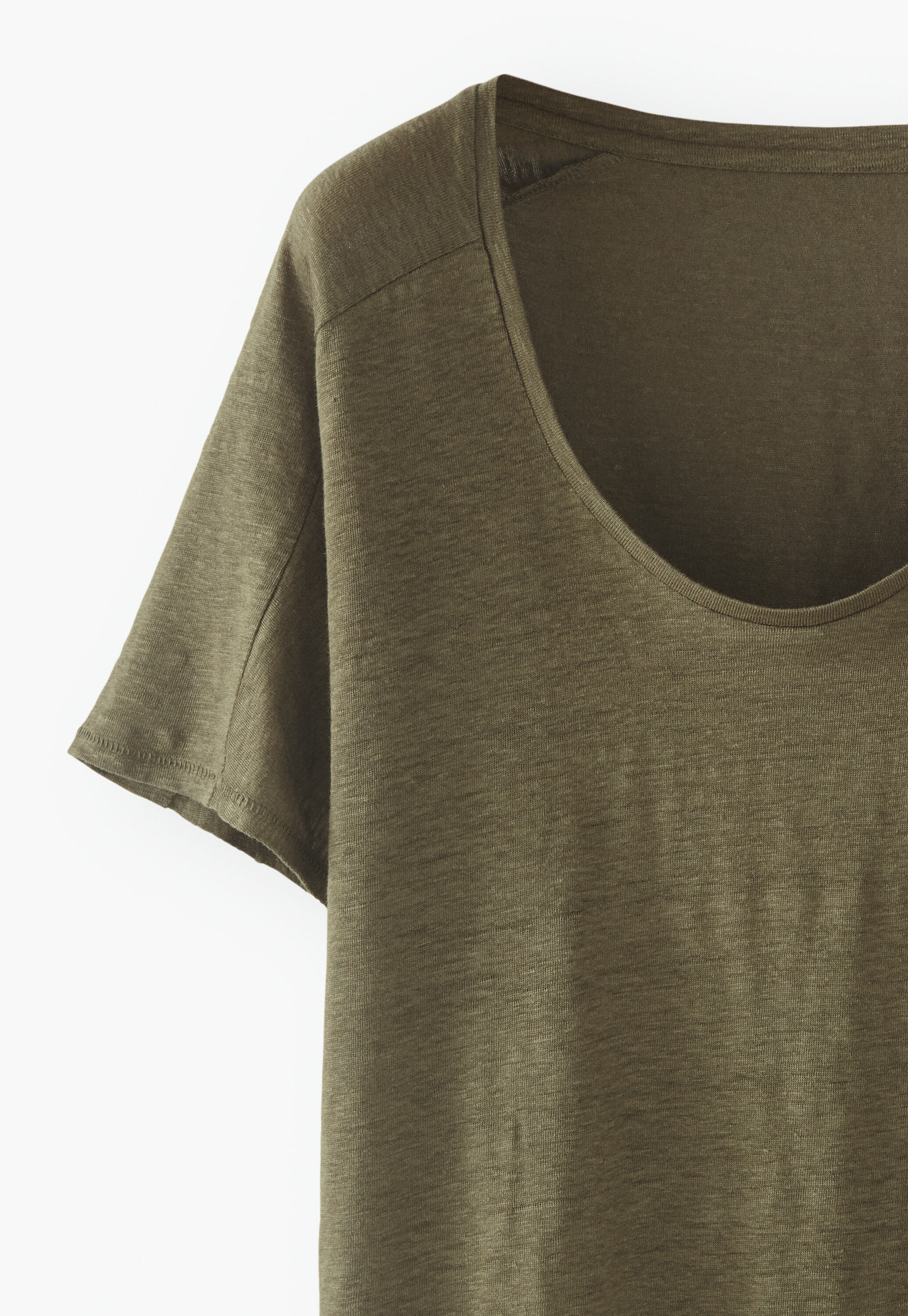 Scoop-neck T-shirt