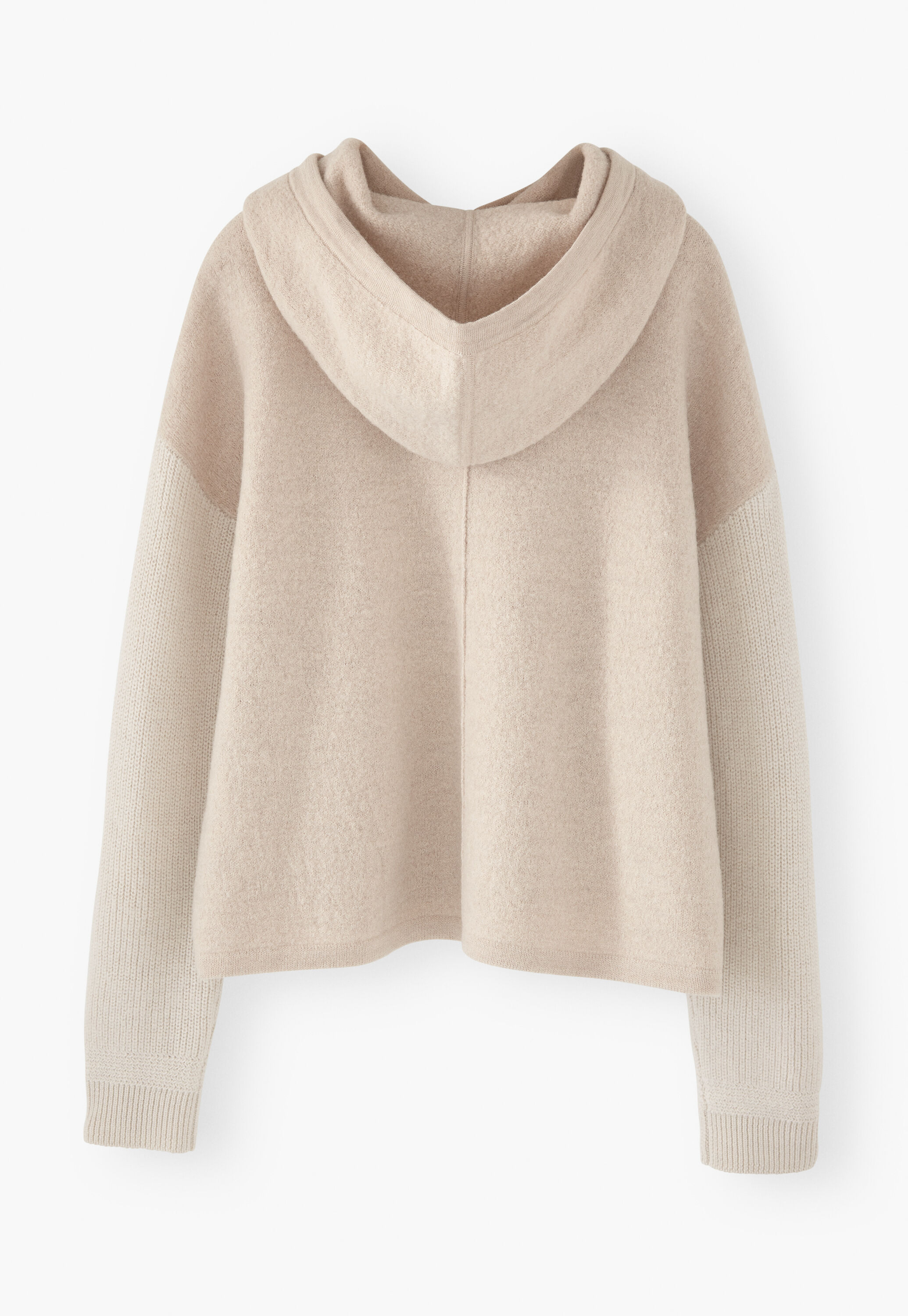 Knitted hoodie