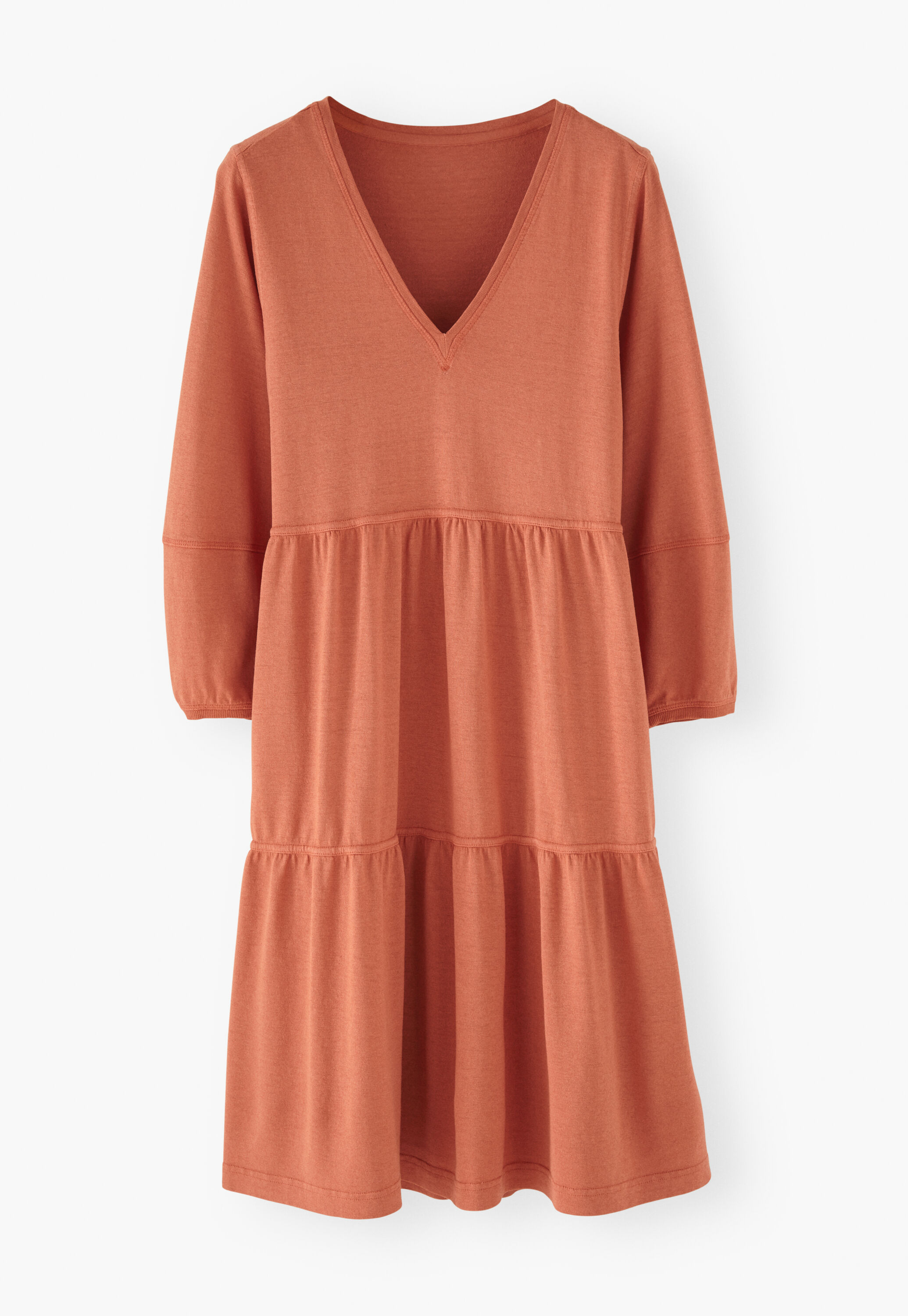 Tiered jersey dress