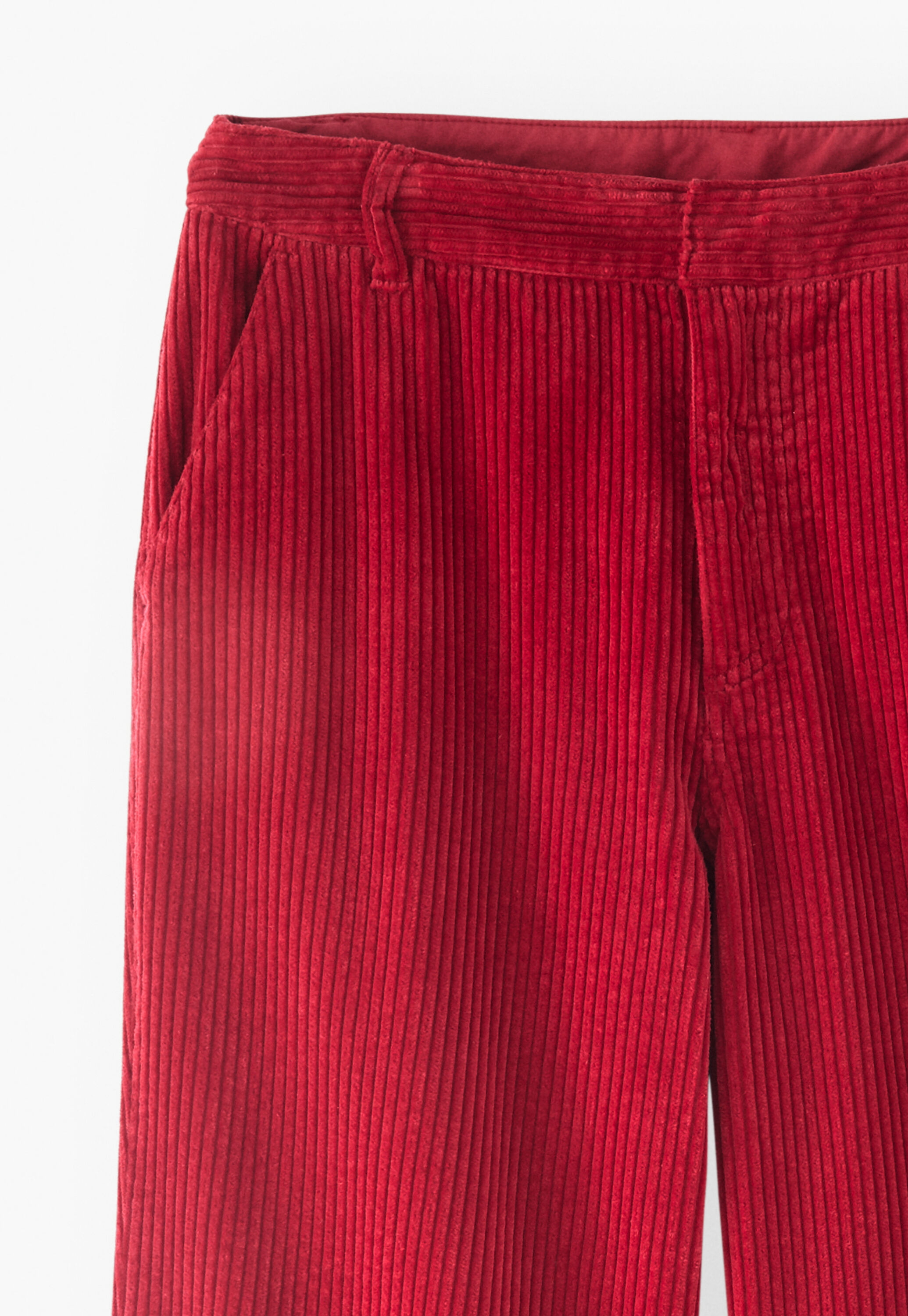 Straight-leg cord trousers
