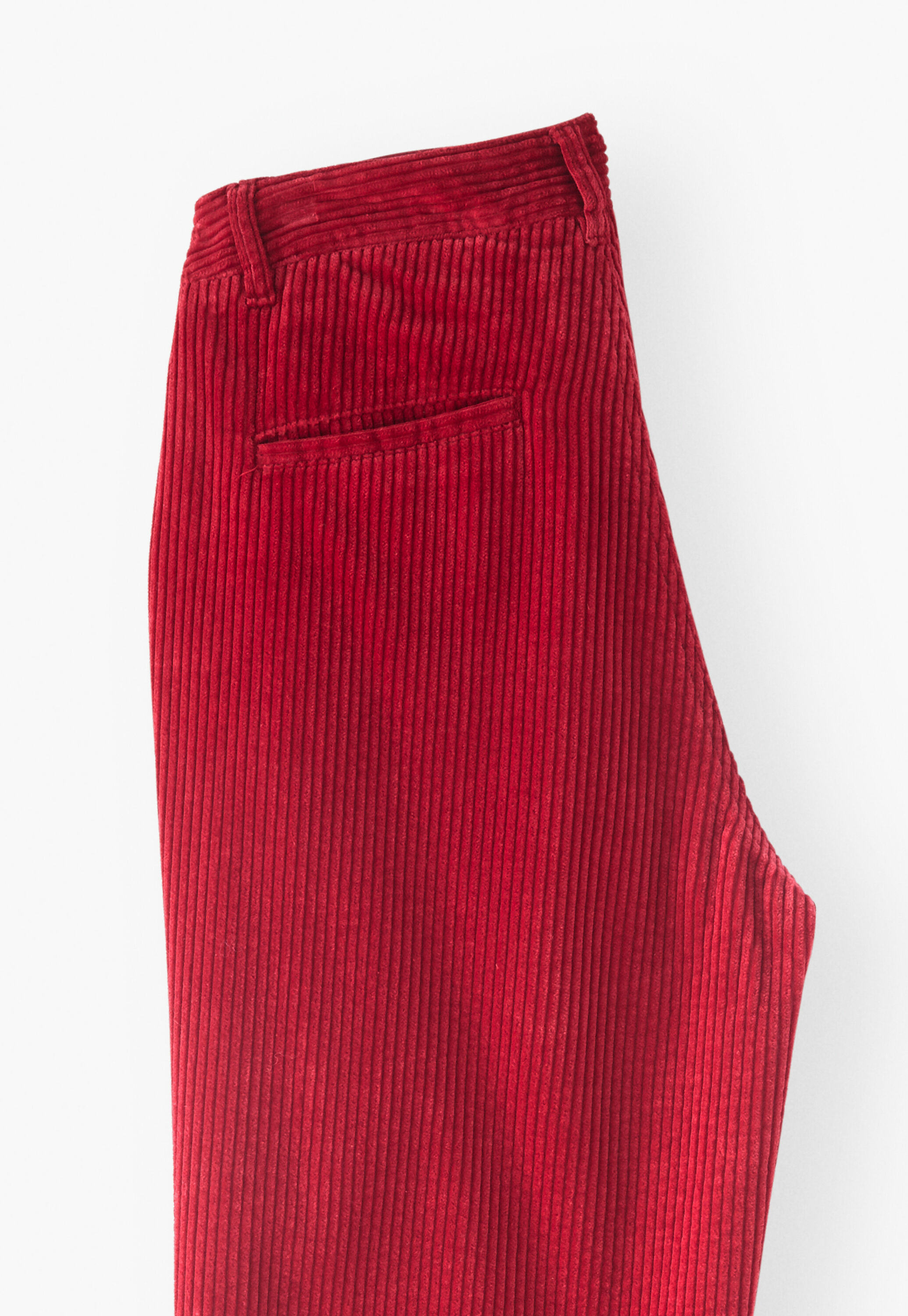 Straight-leg cord trousers