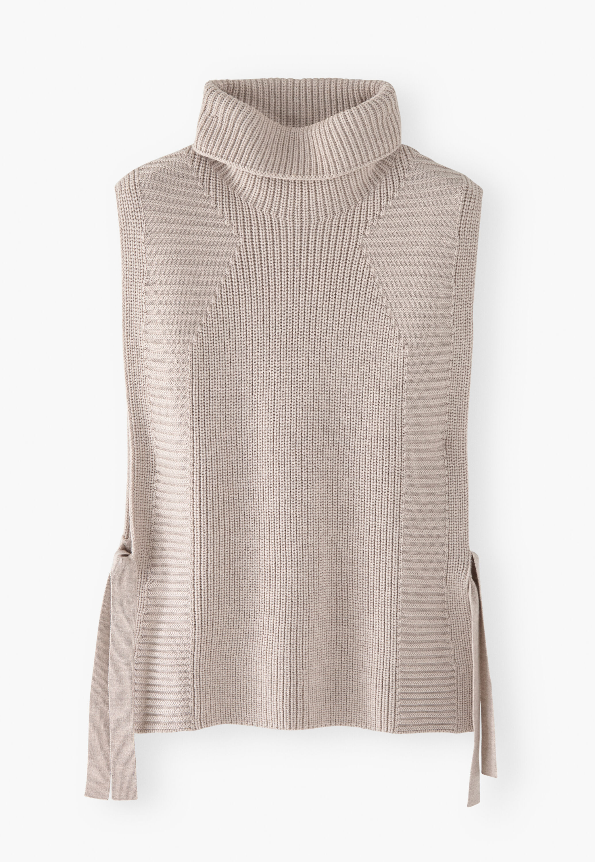 Roll-neck tabard