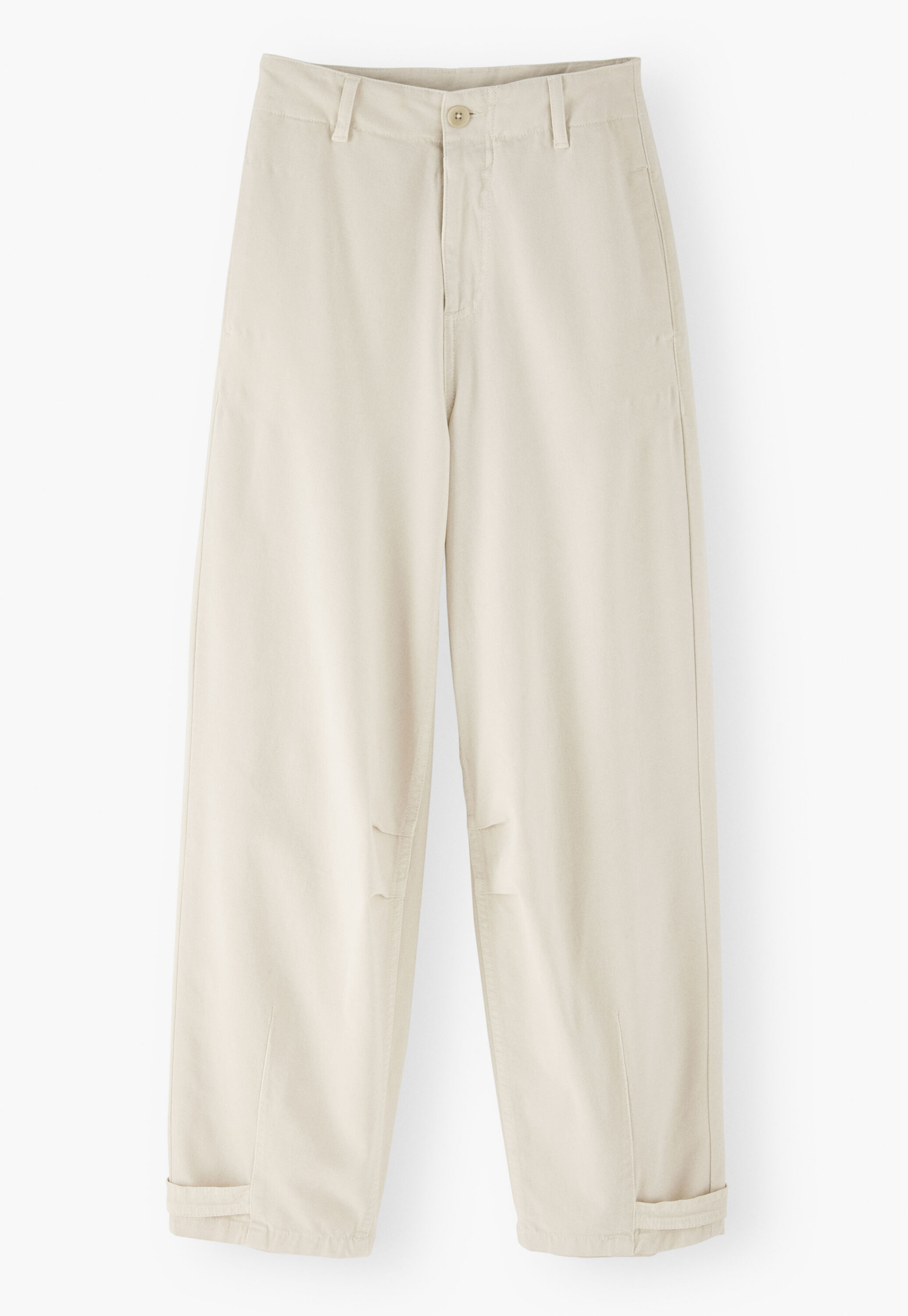 Adjustable-hem trousers